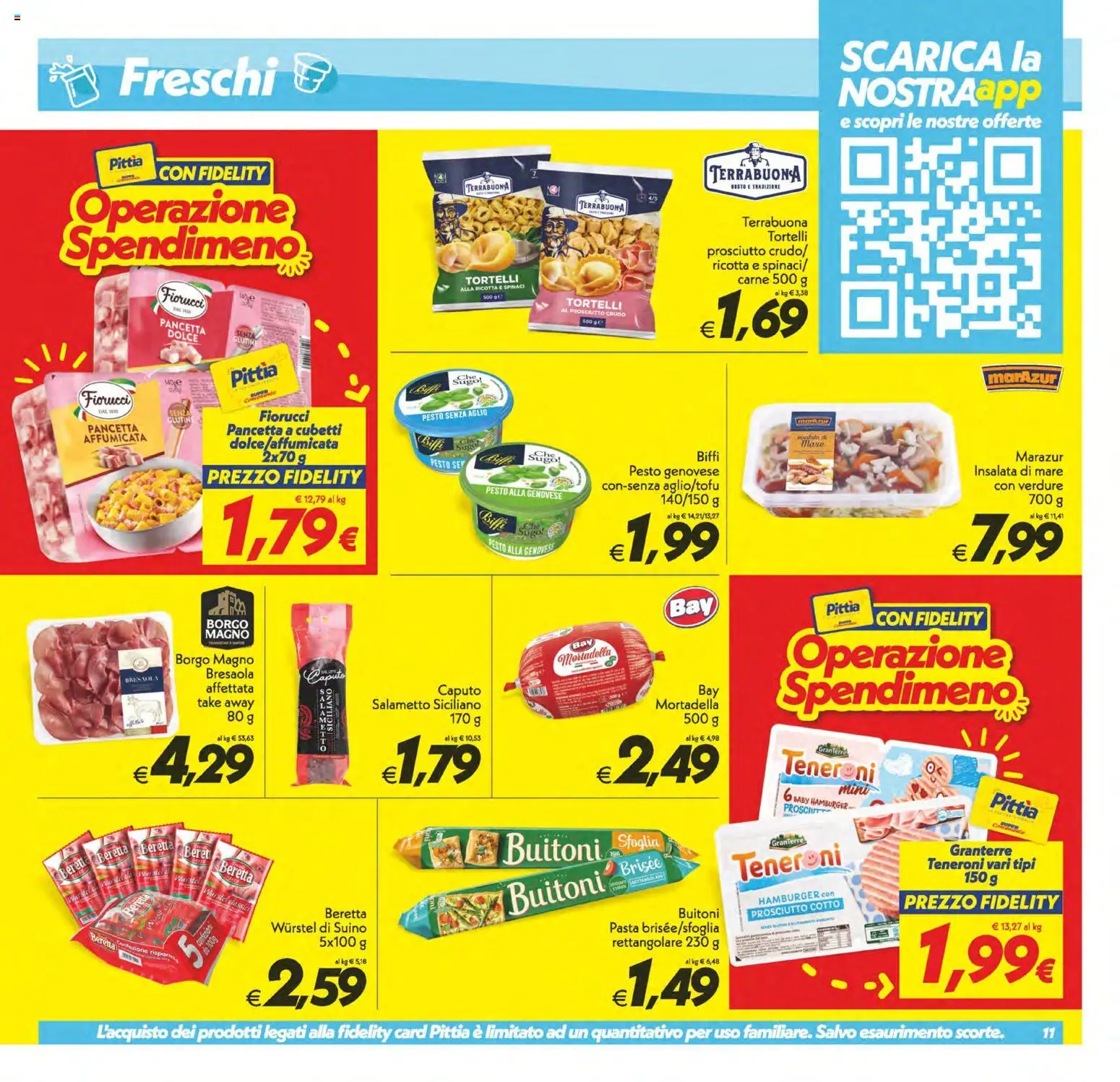 Volantino SuperConveniente del 06.03.2026 | Pagina: 11 | Prodotti: Prosciutto Cotto, Aglio, Spinaci, Hamburger