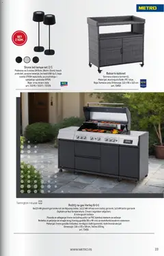Metro katalog Horeca - pregled Metro kataloga - važi od 01.04.2026 | Strana: 23 | Proizvode: Rešetka, Kabl, Lampa, Roštilj