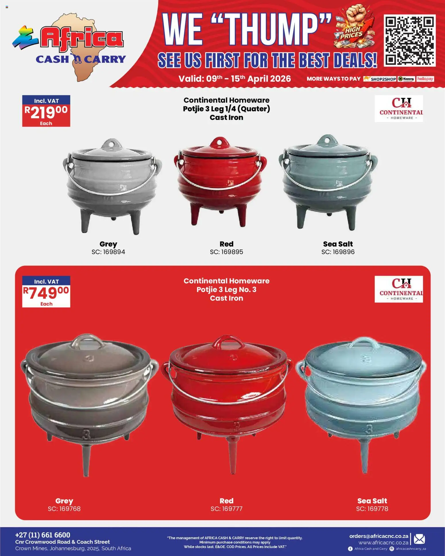 New Africa Cash & Carry catalogue – valid from 09.04.2026 | Page: 31 | Products: Iron, Salt
