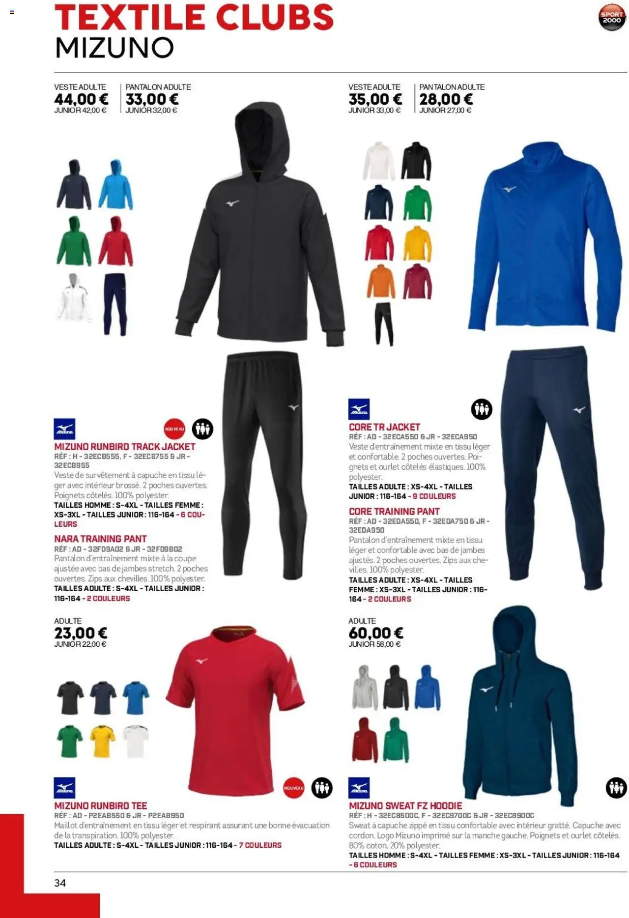  | Page: 34 | Produits: Sweat à capuche, Veste, Pantalon