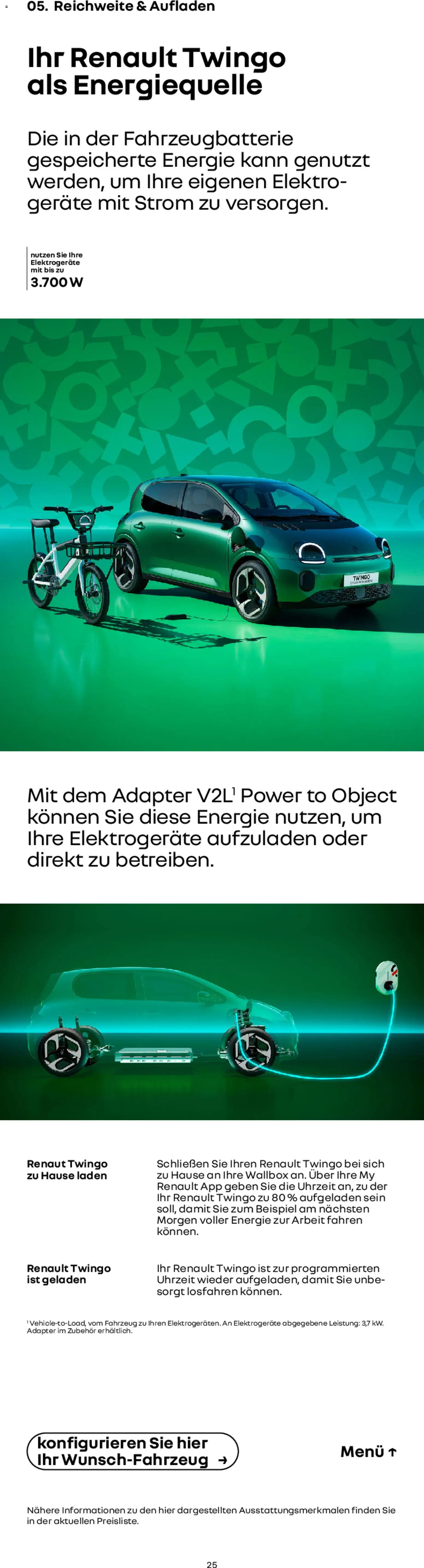 Renault Prospekt Twingo E-Tech	 – gültig ab 24.02.2026 | Seite: 25 | Produkte: Adapter