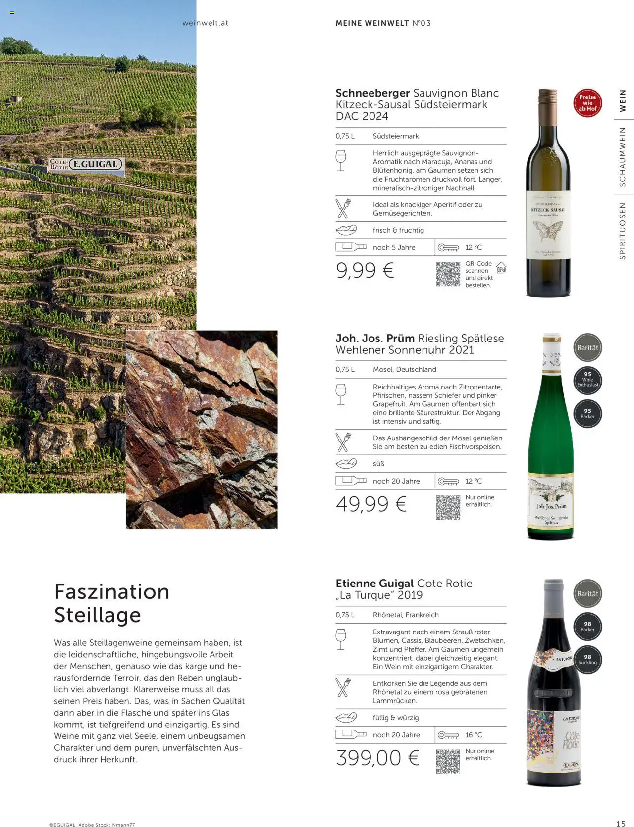 Interspar Weinwelt Magazin Ausgabe Herbst gültig ab 10.09.2025 | Seite: 15 | Produkte: Wein, Ananas