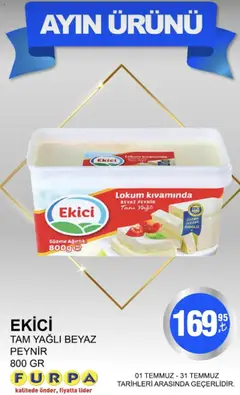 Furpa Ayın Ürünleri - 01.07.2025 tarihinden itibaren geçerlidir | Sayfa: 19 | Ürünler: Peynir, Ekici, Ağırlık