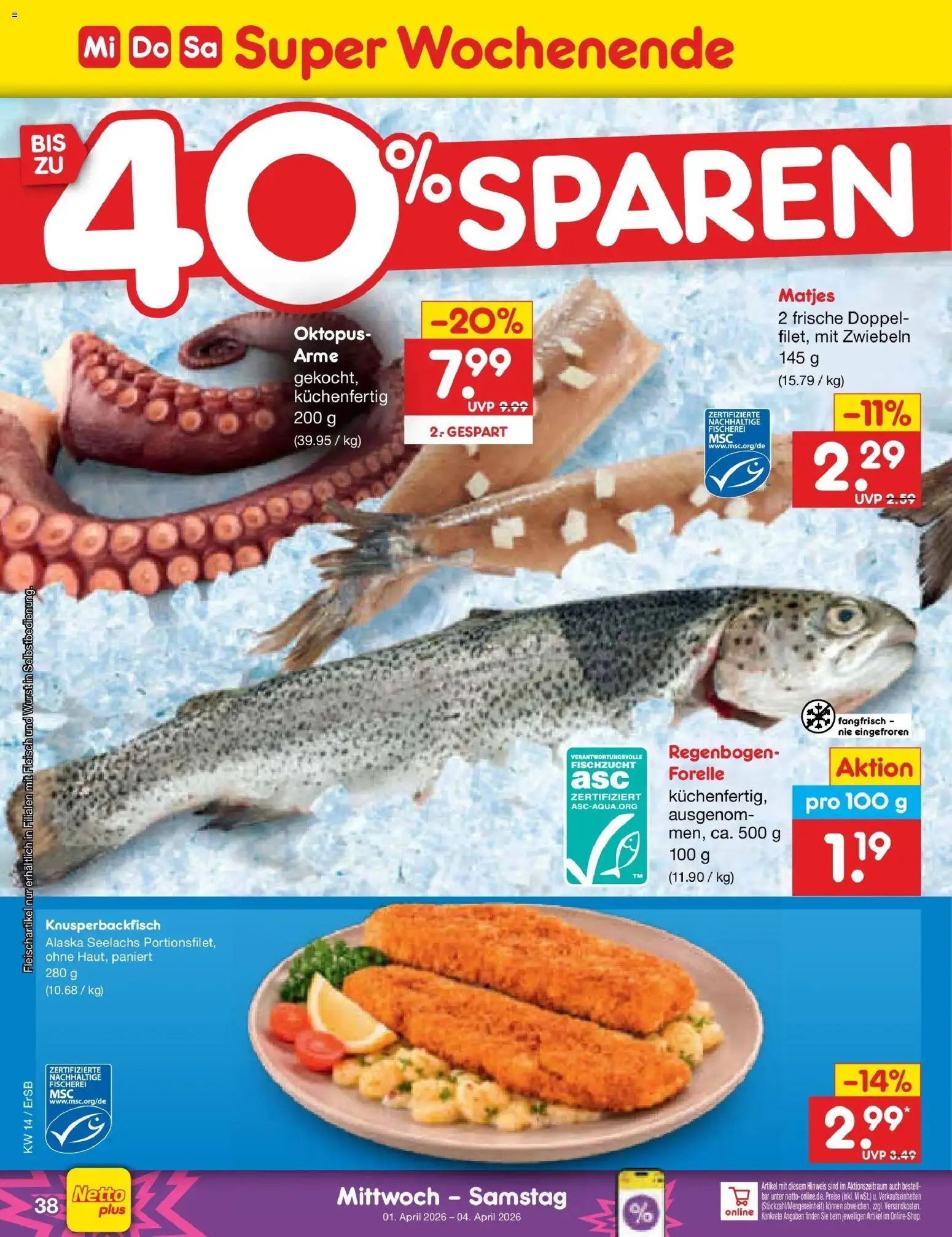 Netto Marken-Discount Prospekt Nordhausen	 – gültig ab 30.03.2026 | Seite: 52 | Produkte: Zwiebeln, Wurst, Fleisch