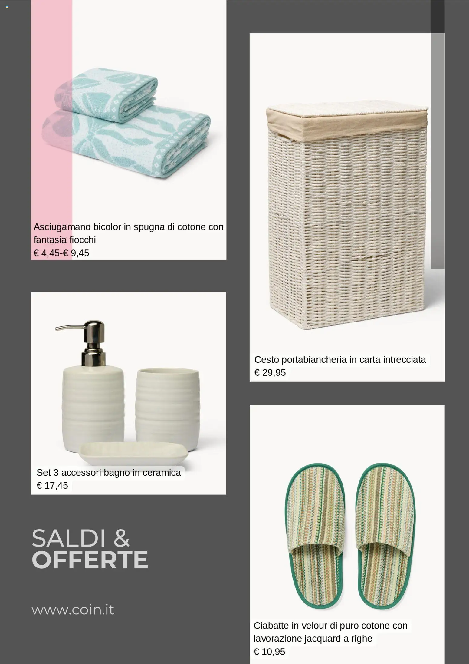 Volantino Coin del 05.01.2026 | Pagina: 2 | Prodotti: Spugna, Asciugamano, Bagno, Portabiancheria