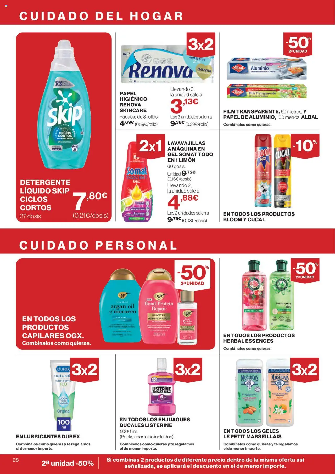 Hipercor catálogo │ válido desde el 11.09.2025 | Página: 33 | Productos: Detergente, Sérum, Té, Lavavajillas