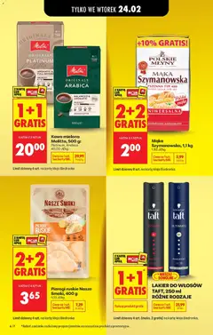 Pogląd oferty "Kawa mielona Melitta, 500 g: Platinum, Arabica, Kawa mielona Platinum i Arabica" - ważna od 23.02.2026 | Strona: 8