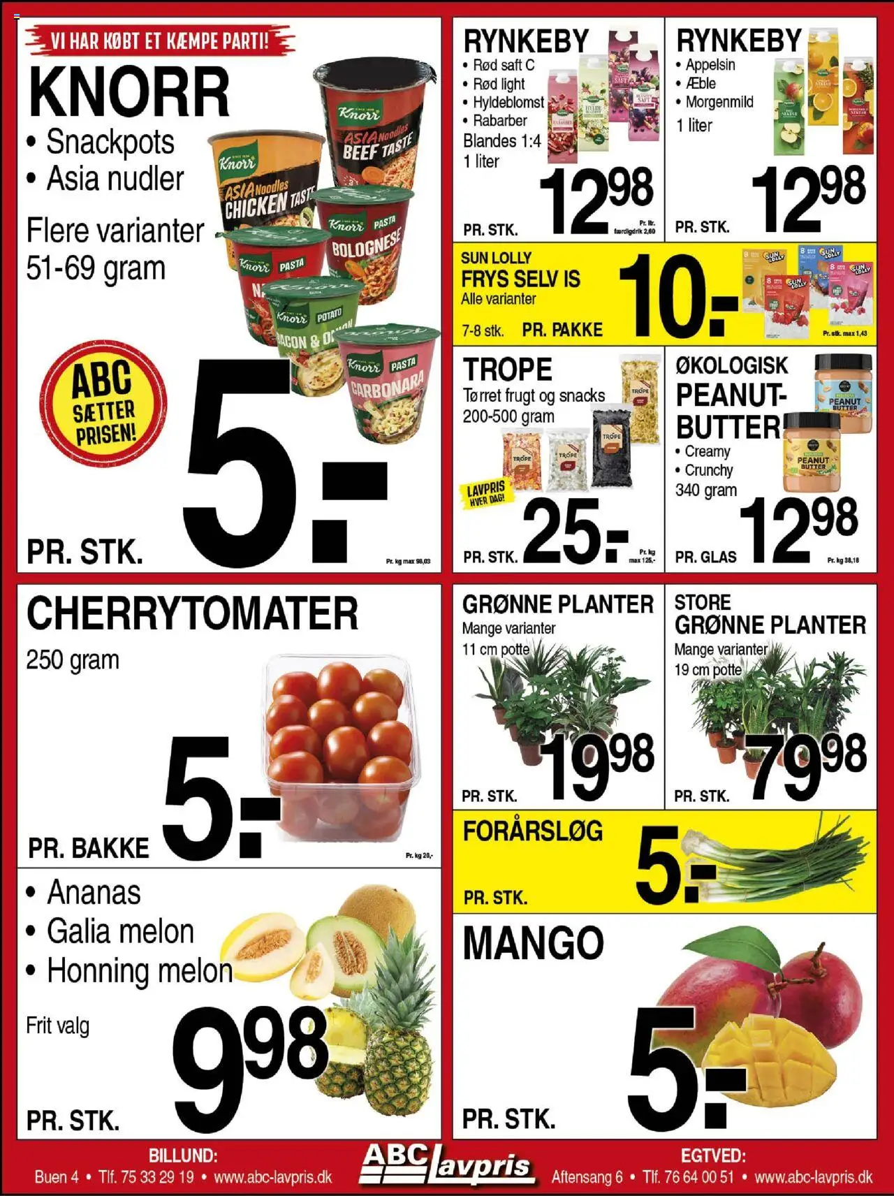Abc Lavpris Tilbudsavis gyldig fra 06.08.2025 | Side: 5 | Produkter: Pasta, Honning, Cherrytomater, Tørret frugt