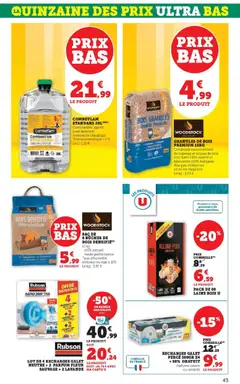 Super U - Prévisualisation de Super U catalogue valide à partir de 06.01.2026 | Page: 43 | Produits: Sac, Lavande, Combustible, Granules de bois
