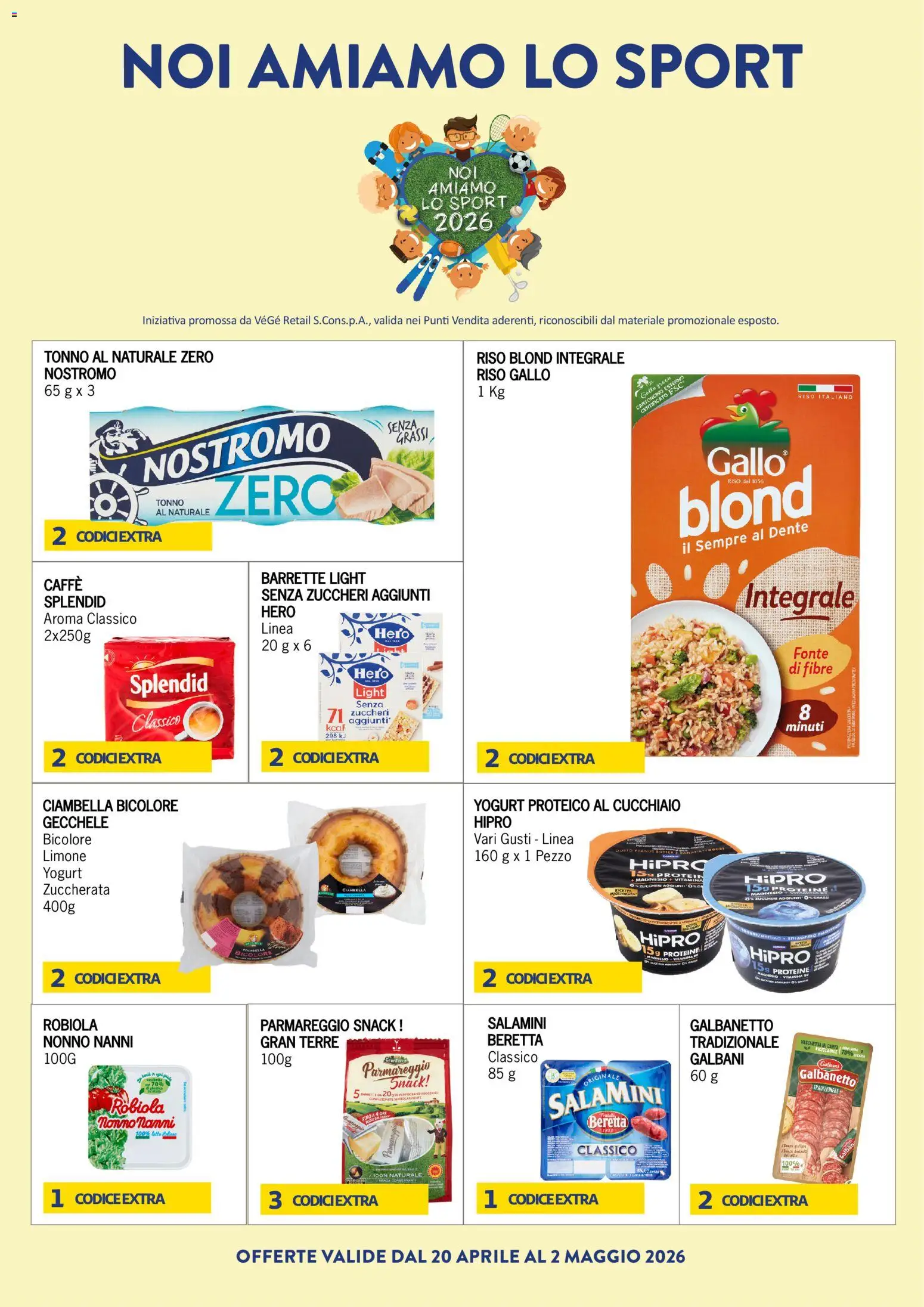 Volantino Eté del 20.04.2026 | Pagina: 2 | Prodotti: Yogurt, Latte, Limone, Tonno al naturale