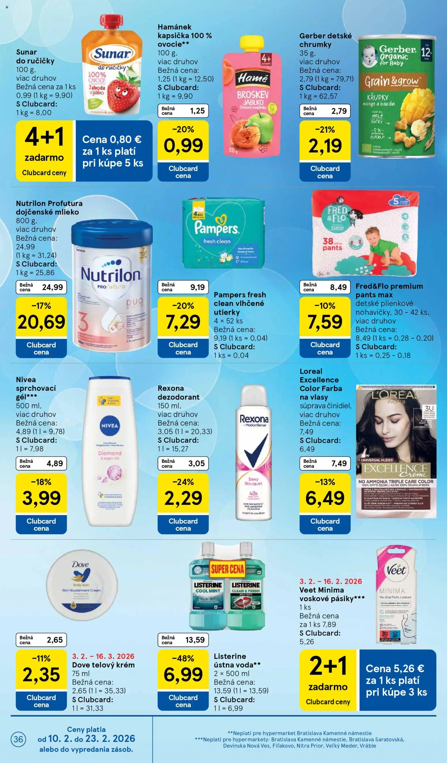 Nové Tesco akcie – leták je platný od 11.02.2026 | Strana: 36