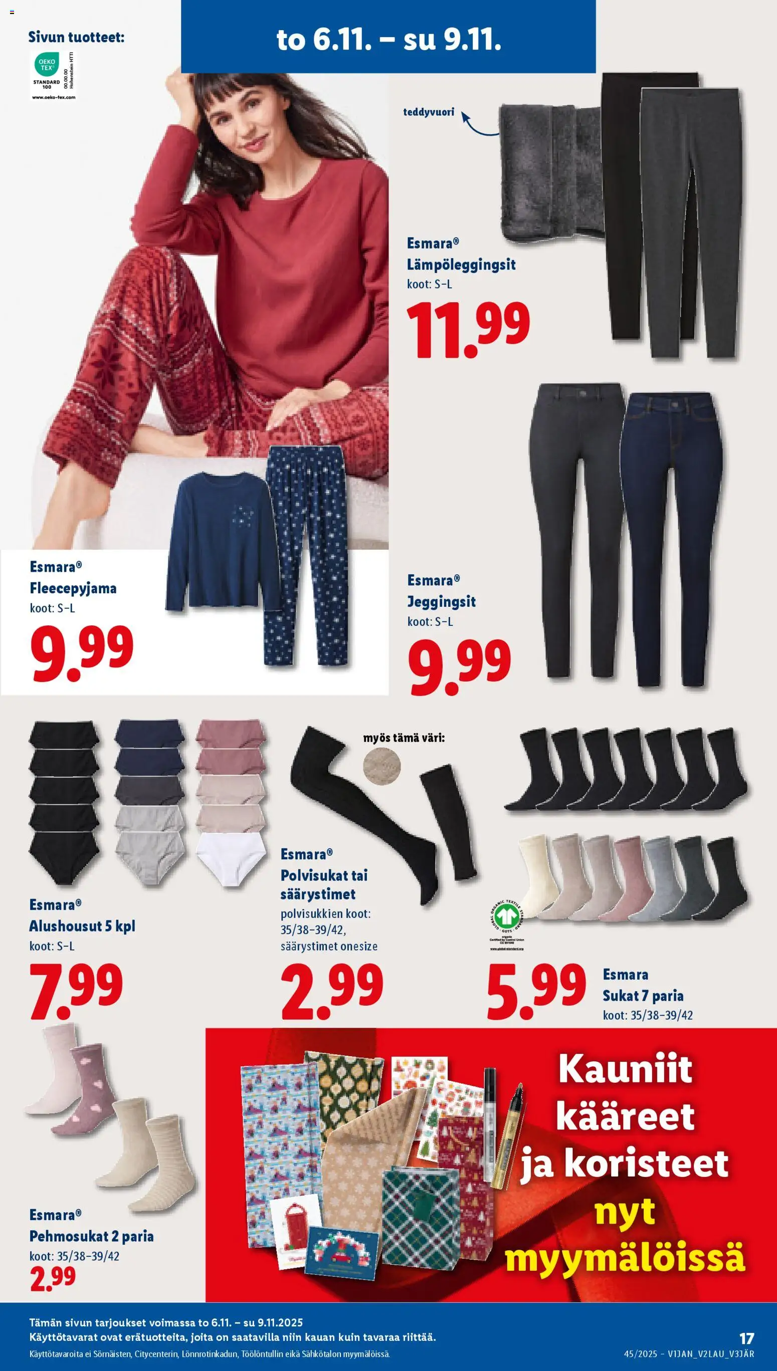Lidl - Black Friday – voimassa 06.11.2025 alkaen | Sivu: 21 | Tuotteet: Sukat, Alushousut, Polvisukat