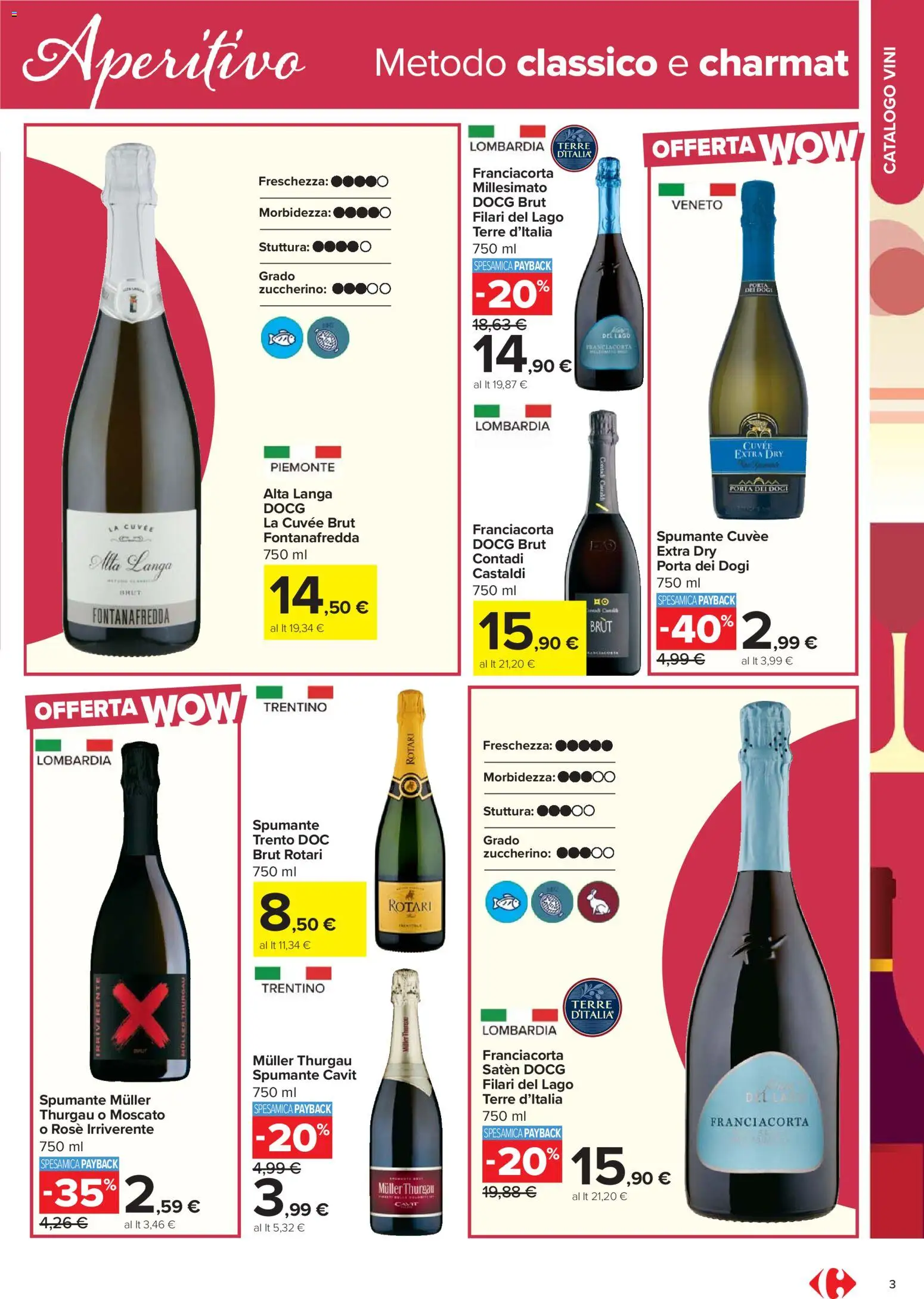 Volantino Carrefour del 17.02.2026 | Pagina: 3 | Prodotti: Spumante, Aperitivo