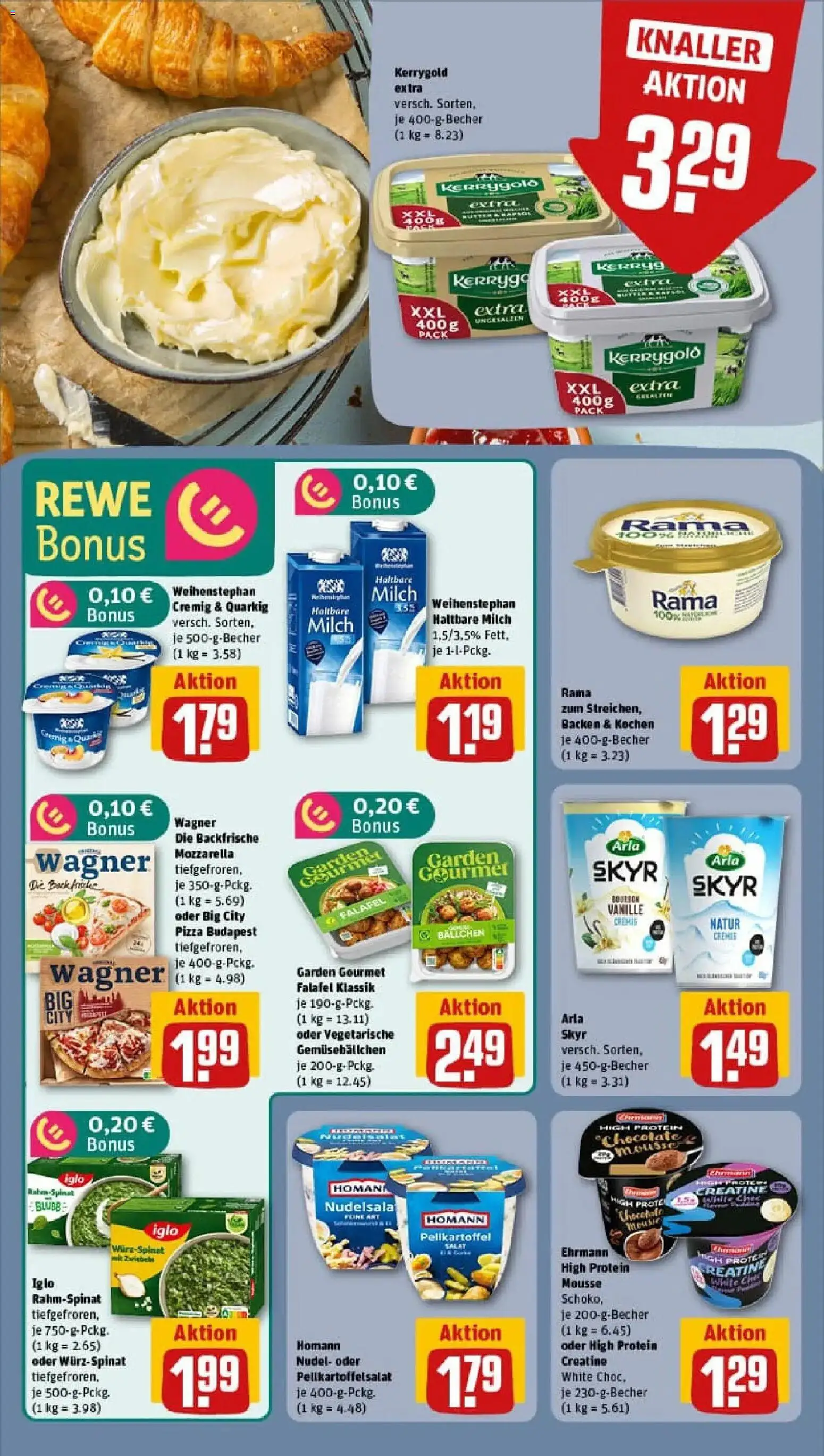 Rewe prospekt Düsseldorf / Eller	 – gültig ab 10.11.2025 | Seite: 12 | Produkte: Rama, Iglo, Haltbare milch, Arla skyr