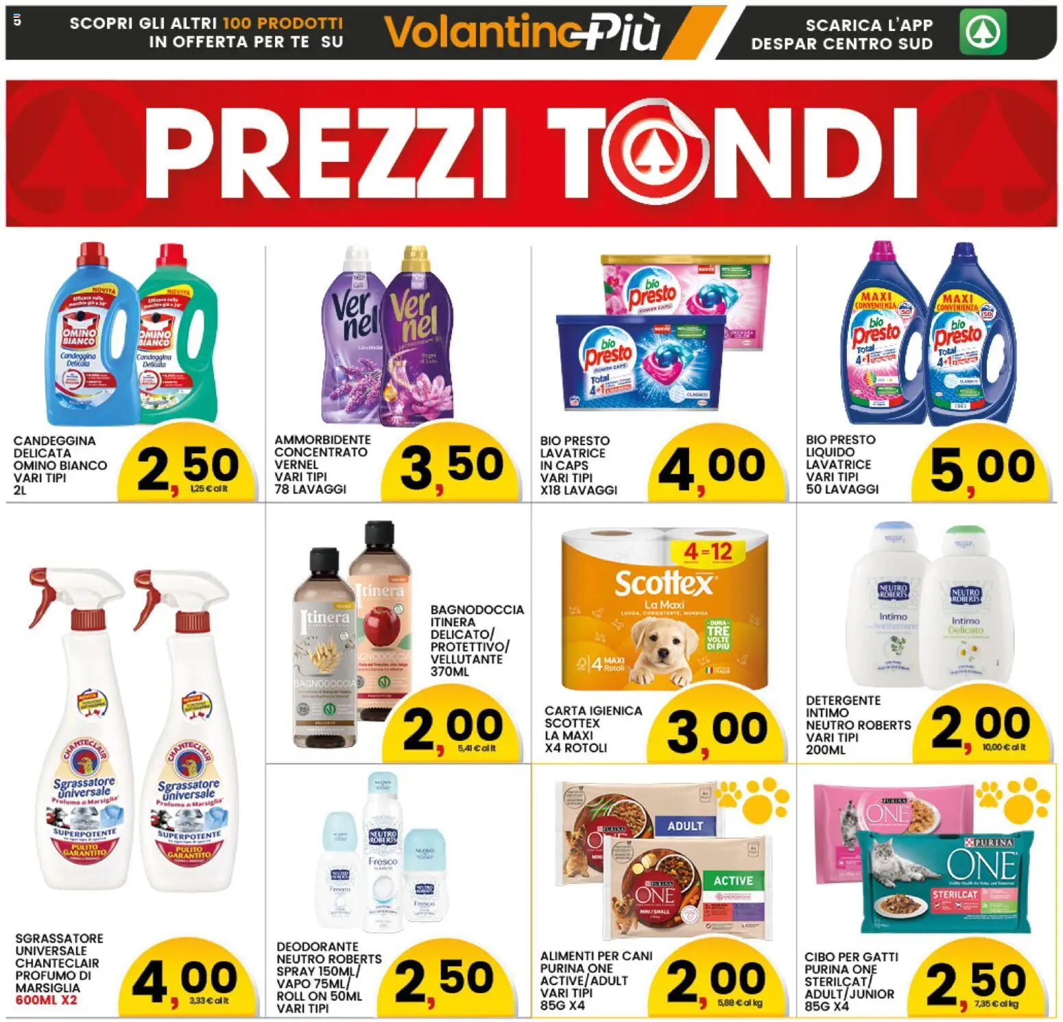 Volantino Interspar del 20.04.2026 | Pagina: 5 | Prodotti: Detergente, Tè, Intimo, Lavatrice