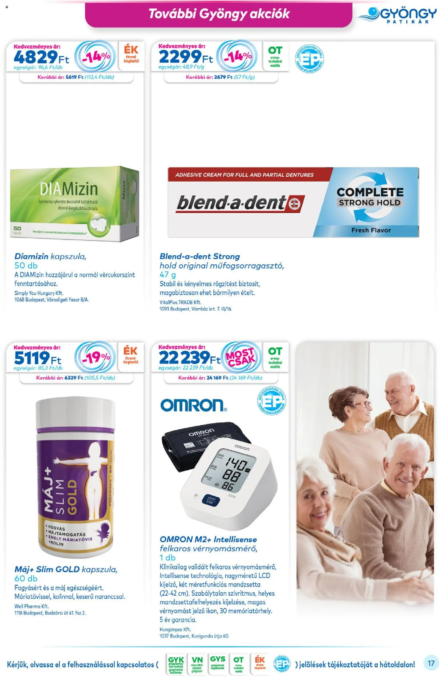 Gyöngy Patikák akciós ujság - amely érvényes a következő dátumtól: 01.04.2026 | Oldal: 17 | Termékek: Só