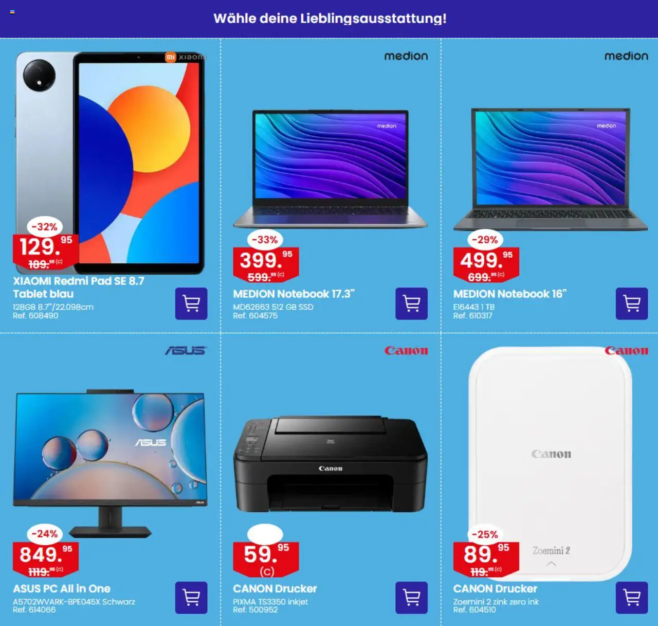 Conforama Aktionen ab 10.06.2025 | Seite: 8 | Produkte: Notebook, Drucker, Tablet, Xiaomi