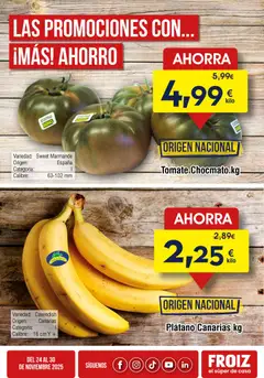 Vista previa Froiz Oferta semanal válido desde el 24.11.2025