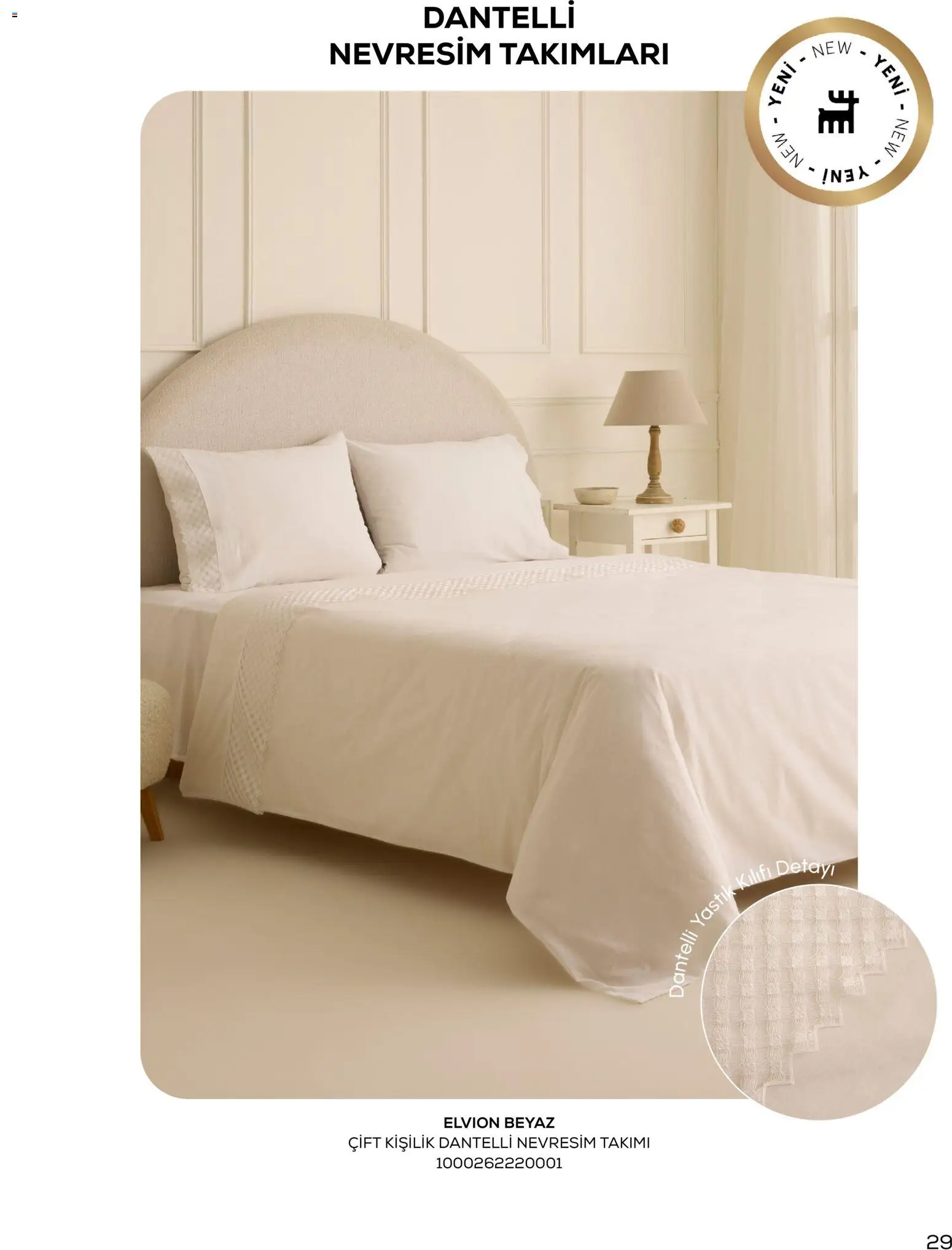 Karaca Home - Katalog Sezonsuz Karaca Home Şıklığı - İlkbahar / Yaz 2026 - 01.03.2026 tarihinden itibaren geçerlidir | Sayfa: 29 | Ürünler: Yastık, Nevresim, Yastık kılıfı, Nevresim takımları