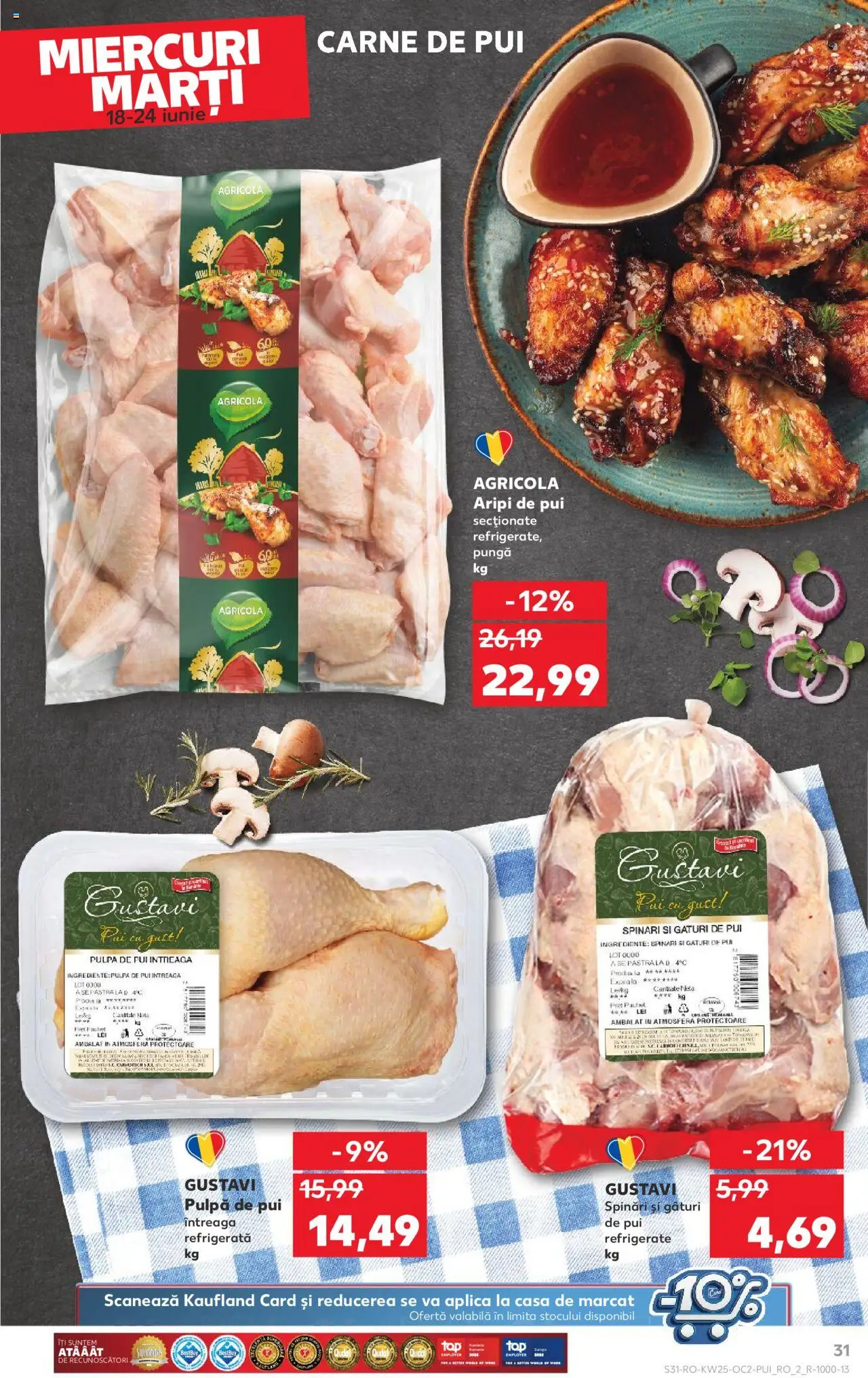Kaufland RO akciós ujság - amely érvényes a következő dátumtól: 18.06.2025 | Oldal: 31