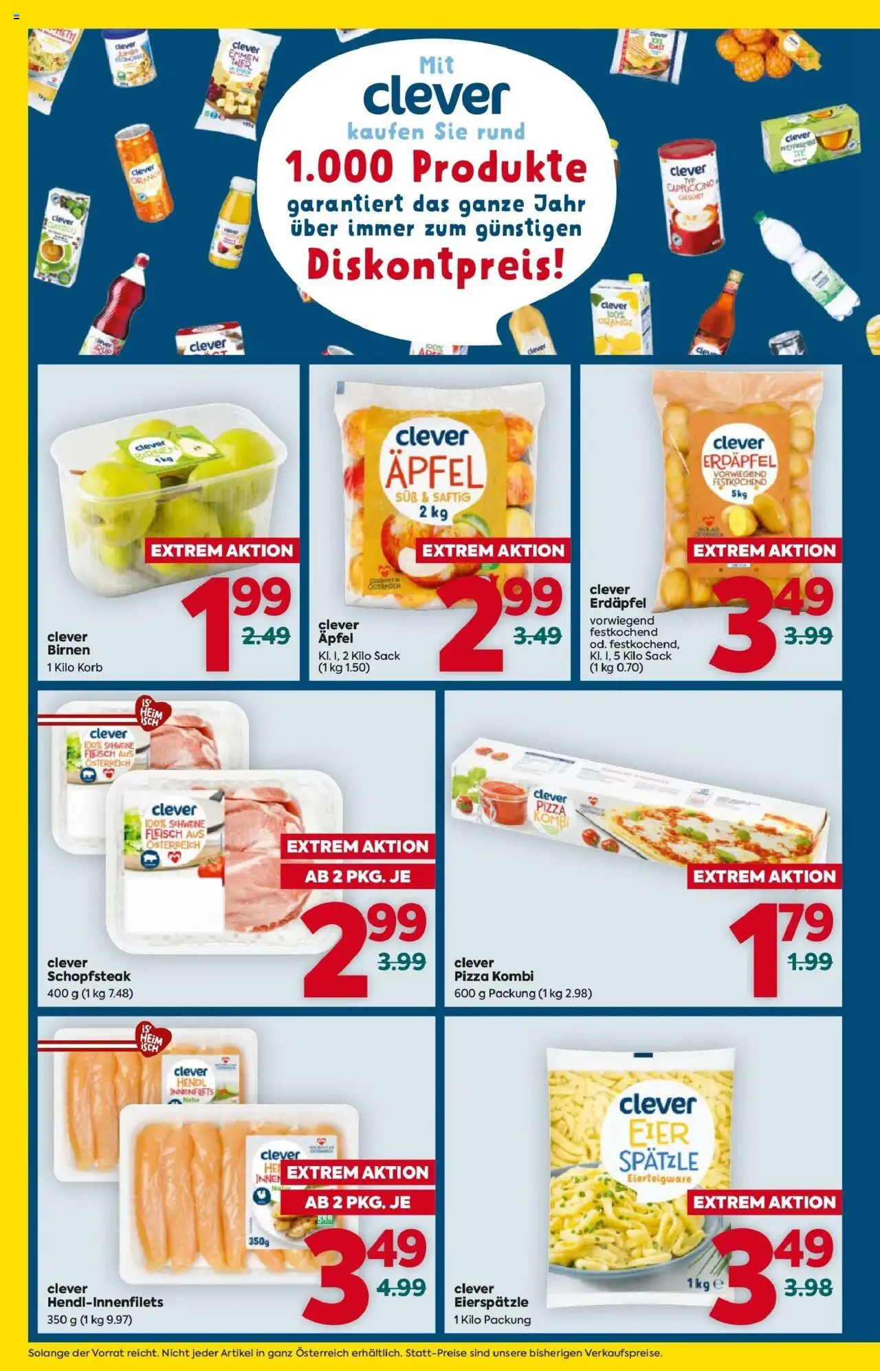 Billa Flugblatt - Kitzbuehel, Zell Am Ziller, Brixlegg gültig ab 16.10.2025 | Seite: 4 | Produkte: Korb, Eier, Pizza, Äpfel