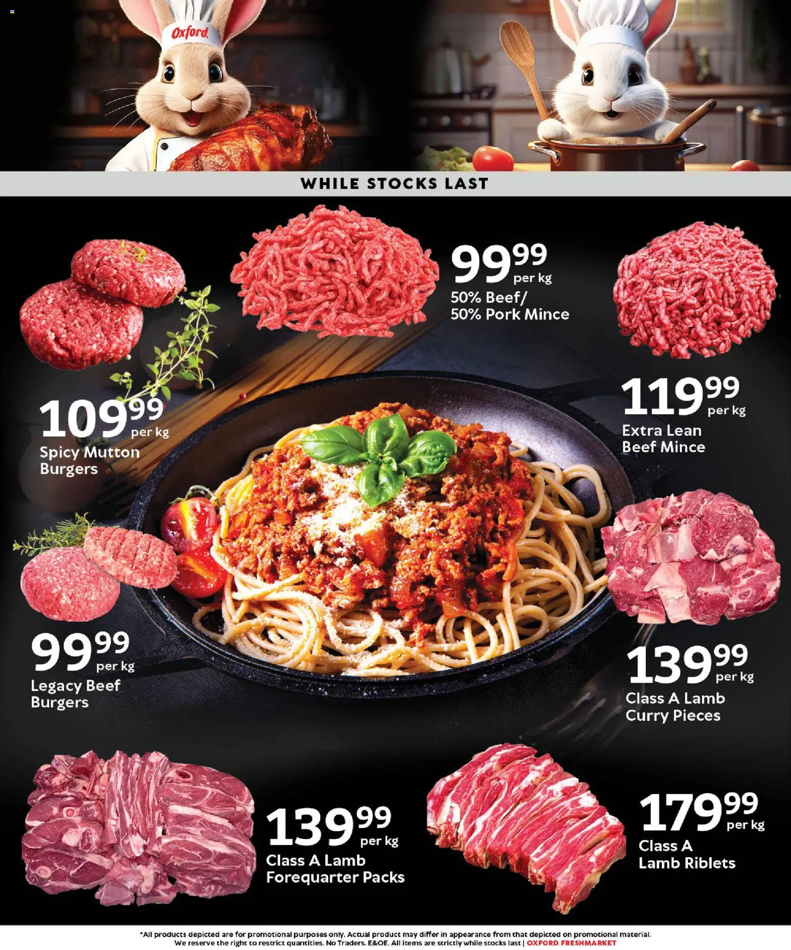 New Oxford Freshmarket catalogue – valid from 11.03.2026 | Page: 4 | Products: Pork, Beef, Burgers
