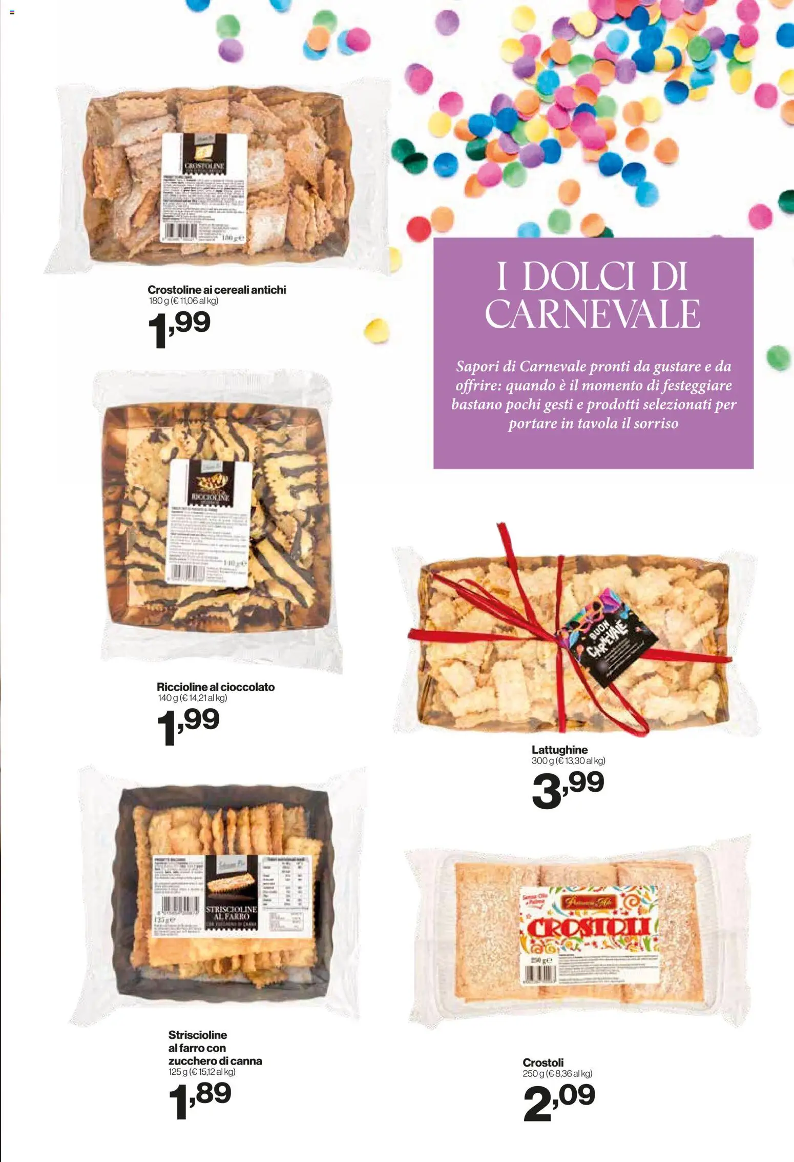 Volantino IN's del 28.01.2026 | Pagina: 3 | Prodotti: Cioccolato, Cereali, Zucchero, Farro