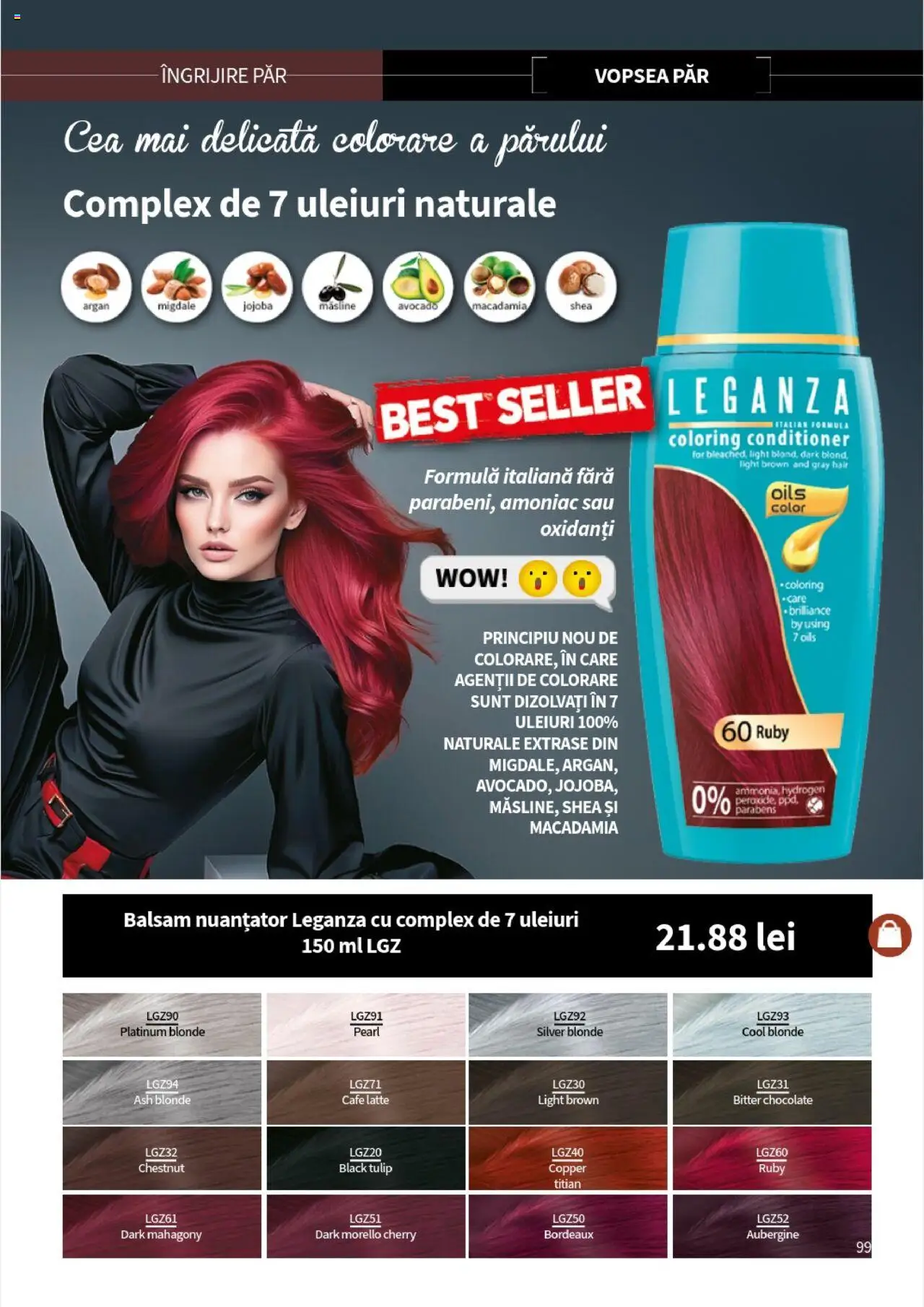 Catalog Lady’s – valabil de la 01.08.2025 | Pagină: 99 | Produse: Măsline, Migdale, Balsam, Avocado