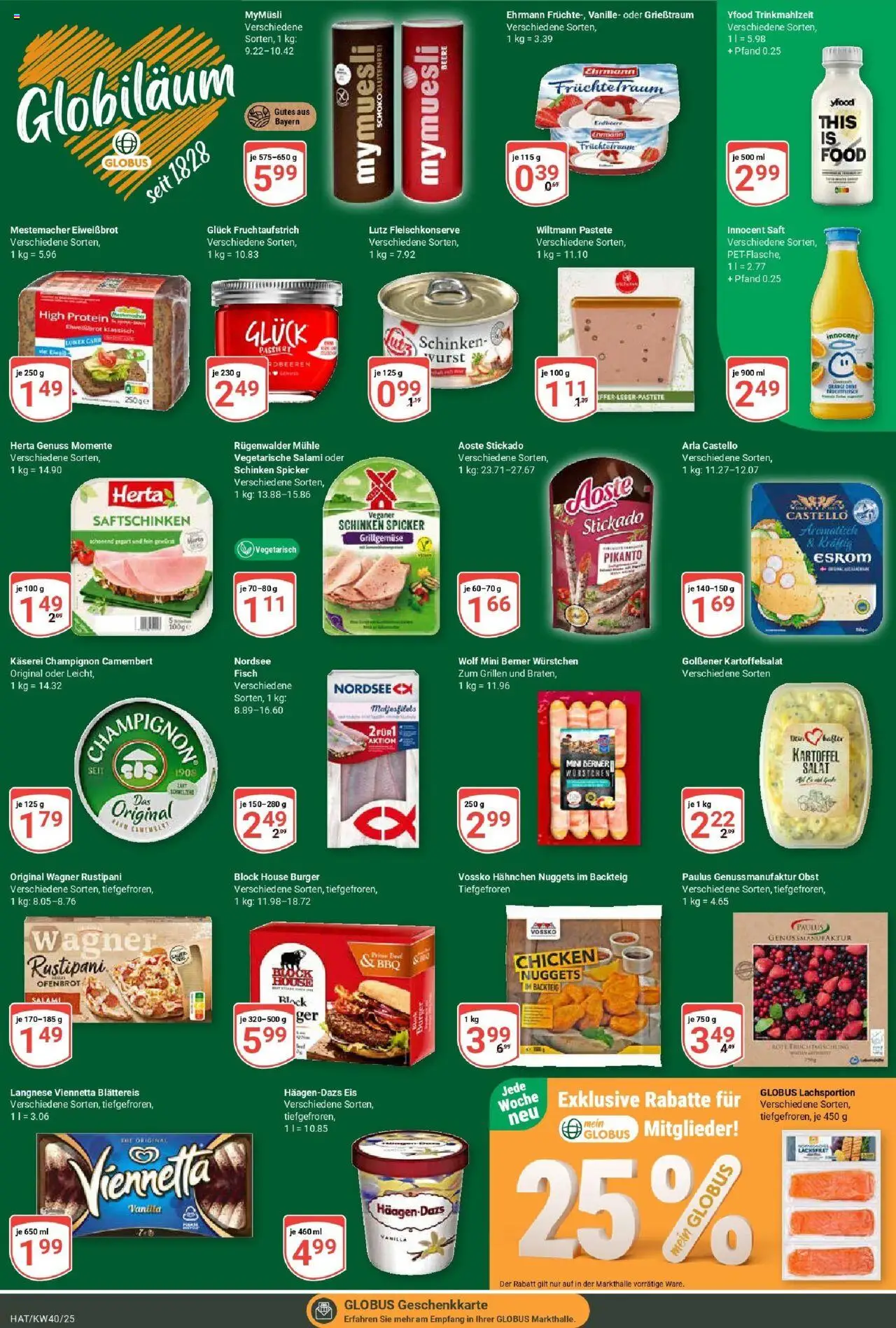 Globus prospekt Hattersheim	 – gültig ab 28.09.2025 | Seite: 3 | Produkte: Mühle, Burger, Obst, Saft