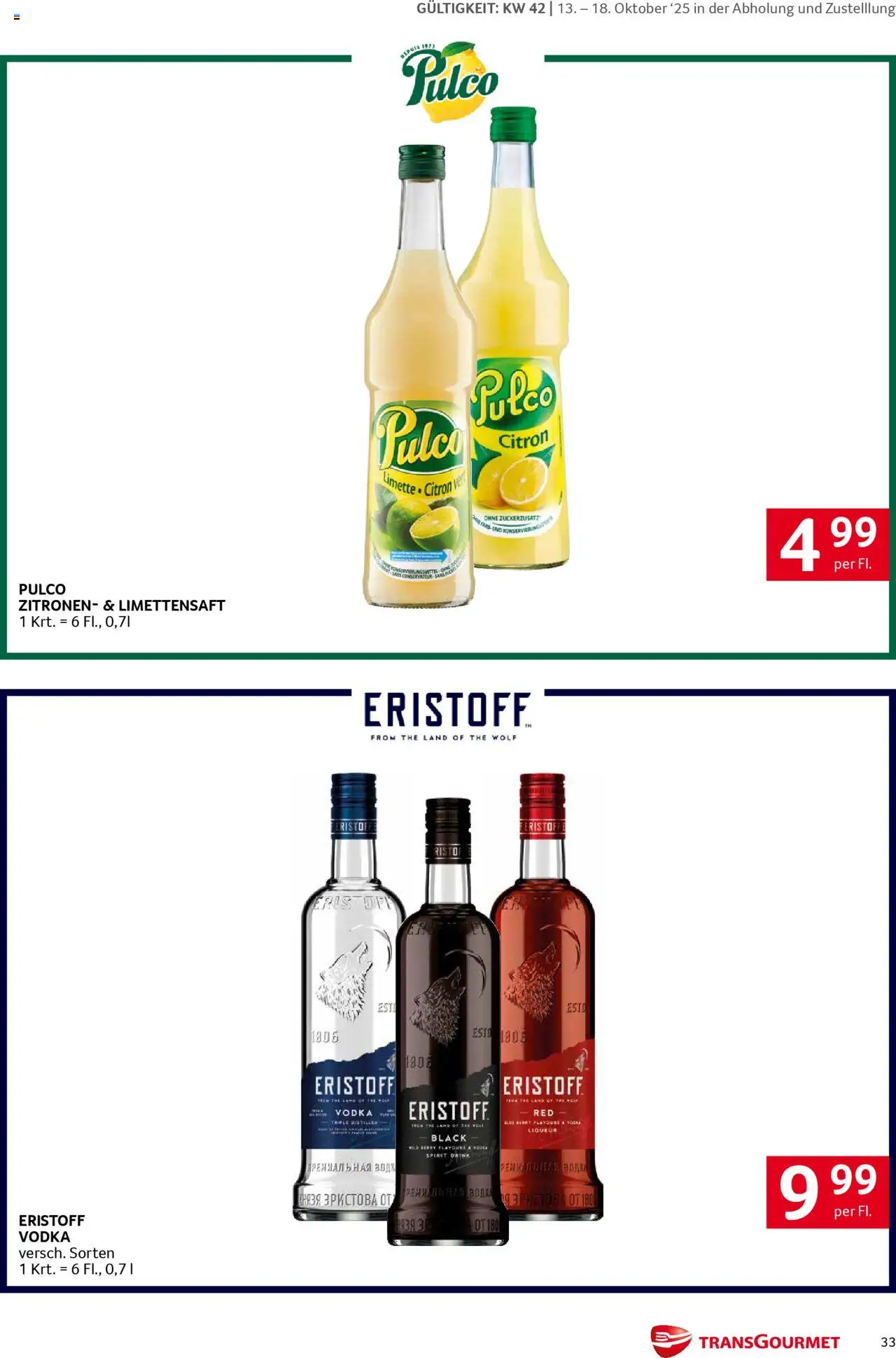 Transgourmet Eröffnungs Festwoche gültig ab 13.10.2025 | Seite: 33