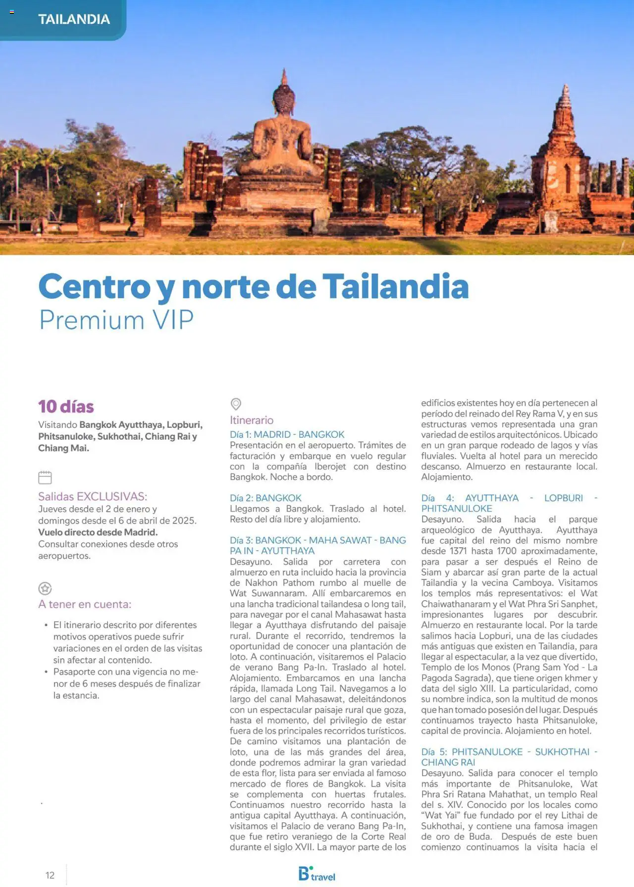 B the travel brand Asia 2025 │ válido desde el 15.11.2024 | Página: 12