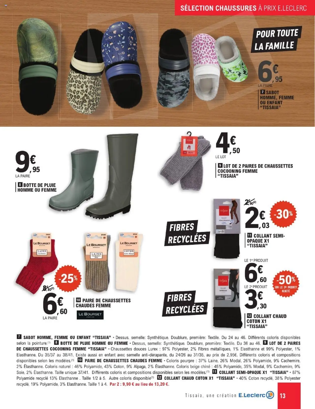 {H1} | Page: 13 | Produits: Coton, Paire de chaussettes