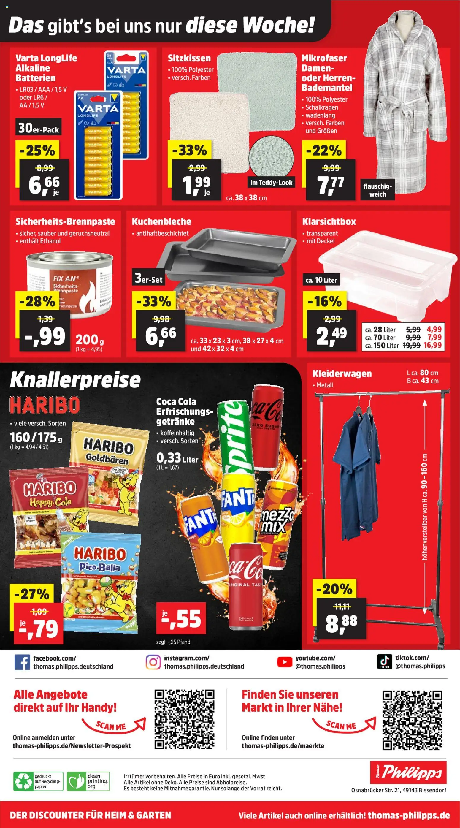 Thomas Philipps Prospekt 	 – gültig ab 15.12.2025 | Seite: 21 | Produkte: Coca cola, Sprite, Haribo, Cola