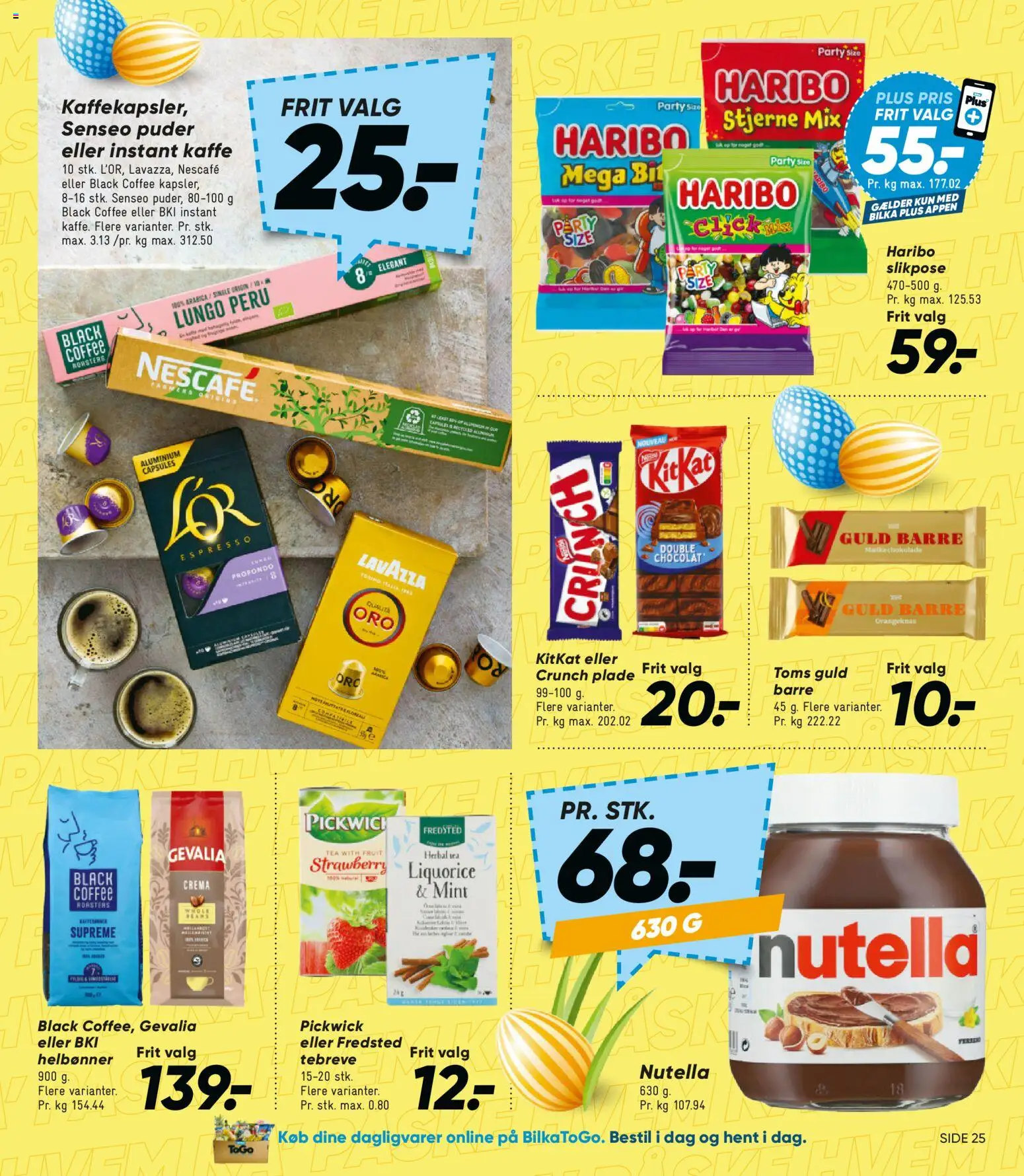 Bilka tilbudsavis – gyldig fra 20.03.2026 | Side: 33 | Produkter: Kaffe, Nutella, Instant Kaffe