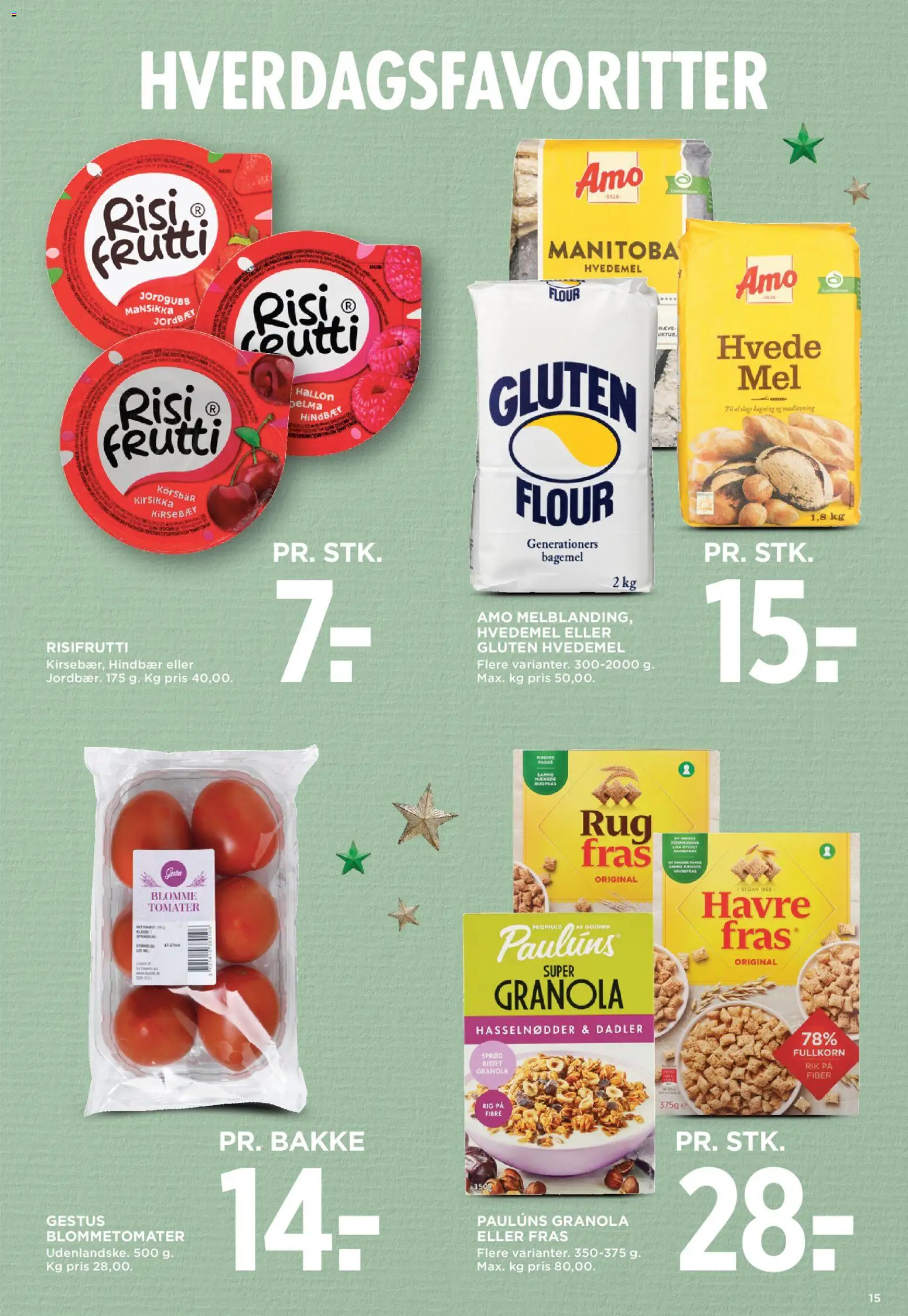 Meny tilbudsavis – gyldig fra 28.11.2025 | Side: 23 | Produkter: Hvedemel, Hasselnødder, Hindbær, Dadler