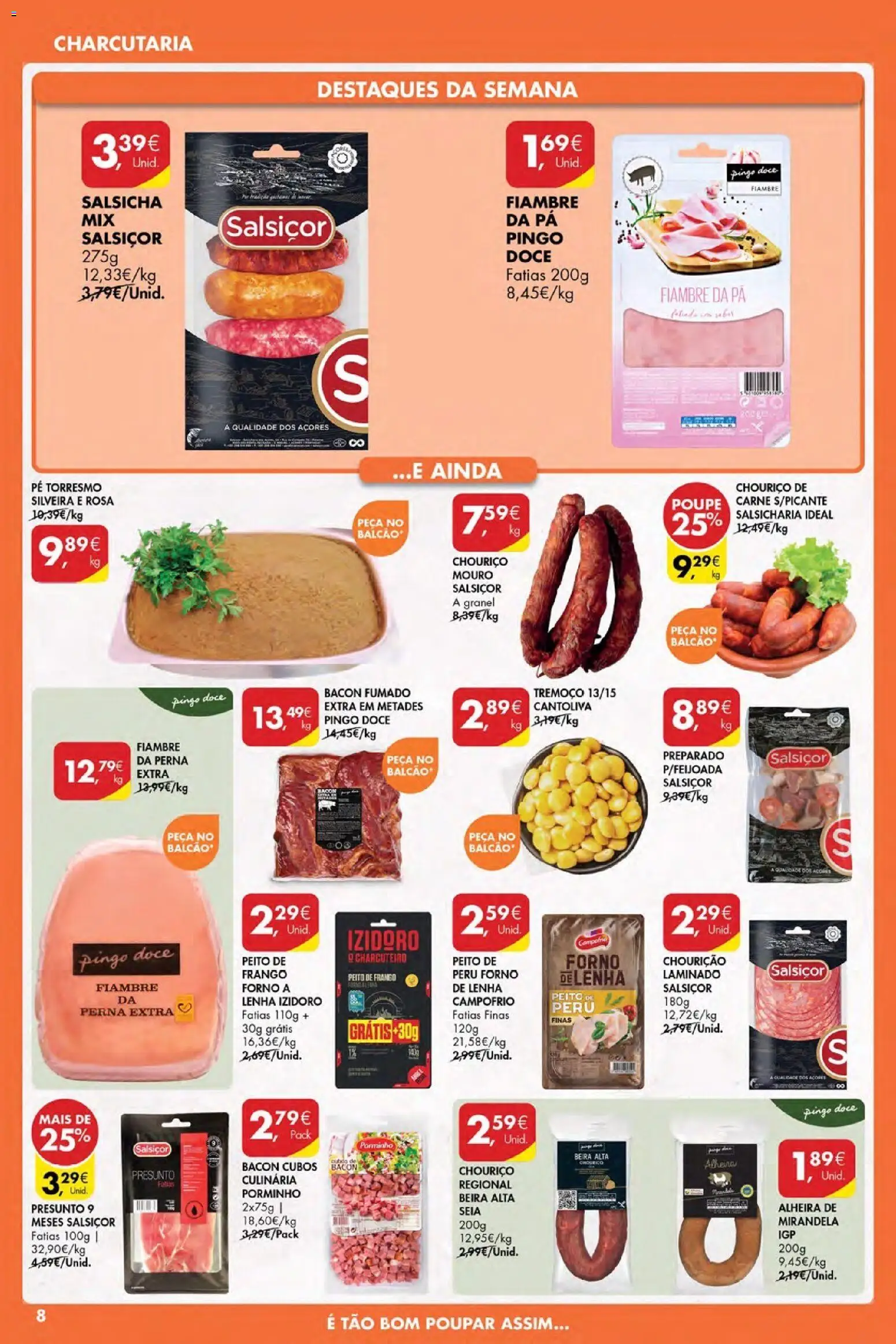 Pingo Doce Poupe Esta Semana Açores │ válido de 23.04.2026 | Página: 8 | Produtos: Forno, Peru, Presunto, Chouriço
