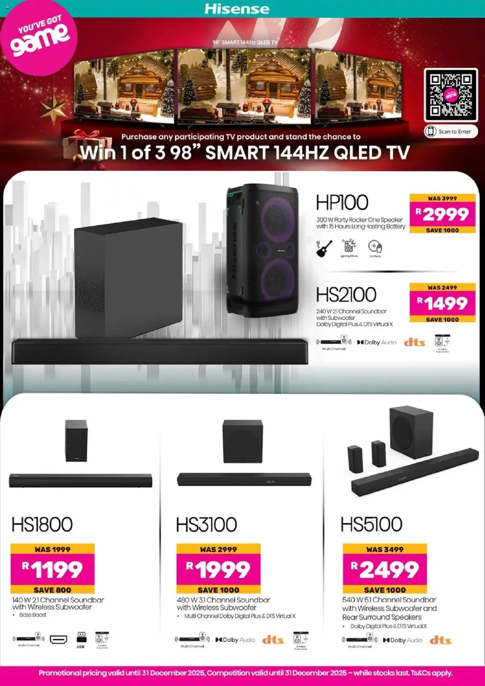 New Game catalogue – valid from 17.12.2025 | Page: 1 | Products: Audio, Speaker, TV, Soundbar