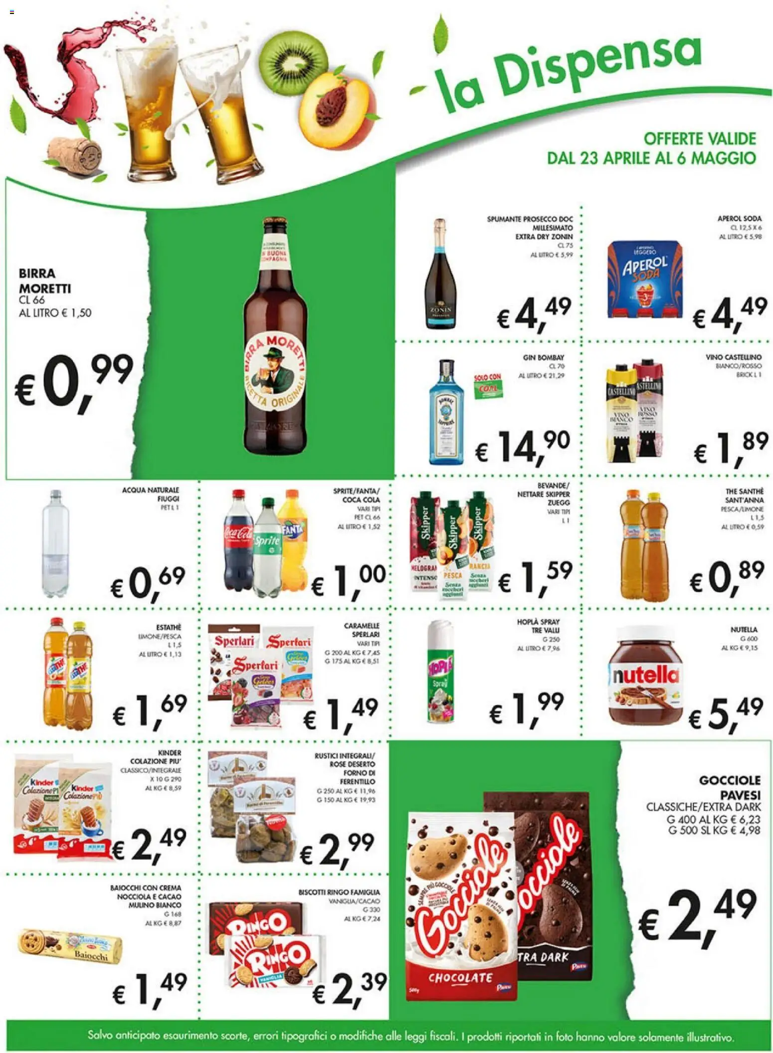 Volantino Coal del 23.04.2026 | Pagina: 11 | Prodotti: Caramelle, Acqua, Spumante, Forno