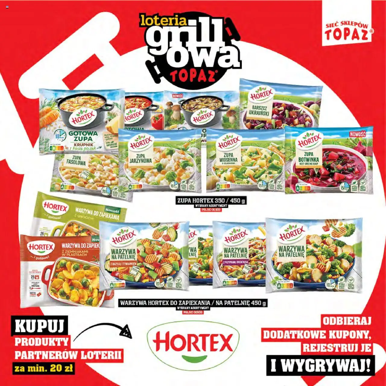Topaz Gazetka - Katalog produktów Loteria Grillowa od 25.04.2025 | Strona: 21 | Produkty: Warzywa na patelnie, Botwinka, Gnocchi, Kasza pęczak