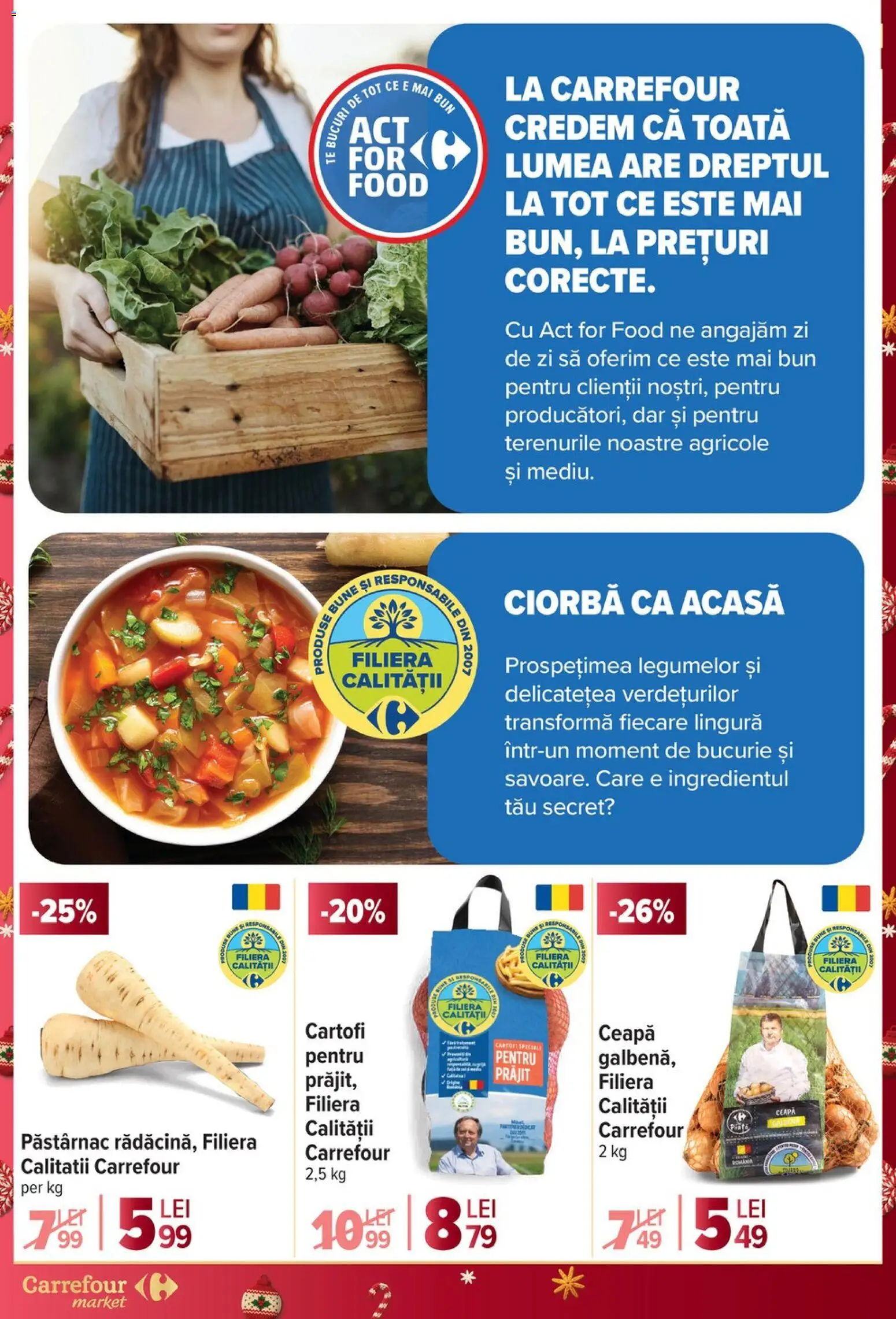Noul catalog Carrefour – valabil de la 03.12.2025 | Pagină: 8 | Produse: Press Kemik, Cartofi, Ceapă