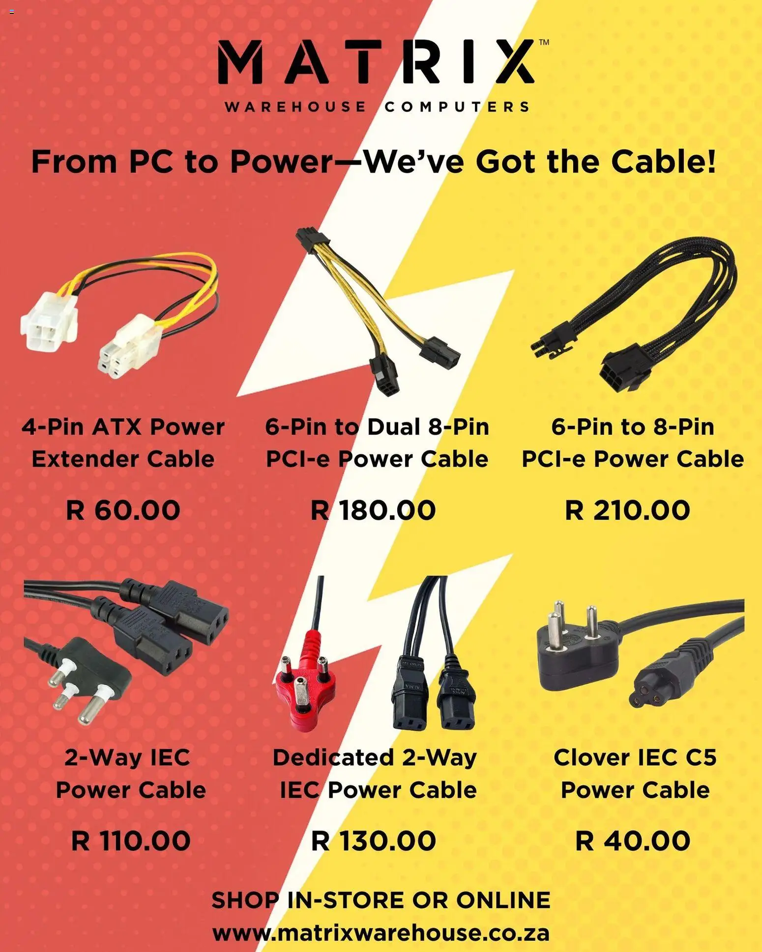 New Matrix Warehouse catalogue – valid from 20.11.2025 | Page: 1 | Products: PC, Cable