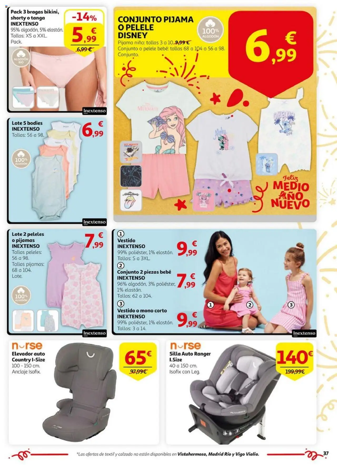 Alcampo - HG Unificado Nacional  │ válido desde el 03.06.2025 | Página: 37 | Productos: Bragas, Pijama, Peleles, Silla