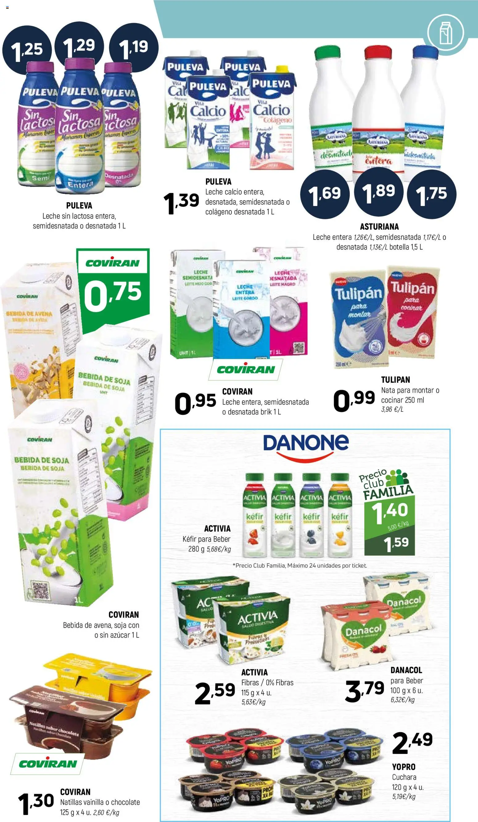 Coviran - Badajoz │ válido desde el 18.11.2025 | Página: 7 | Productos: Leche desnatada, Leche entera, Chocolate, Bebida de avena