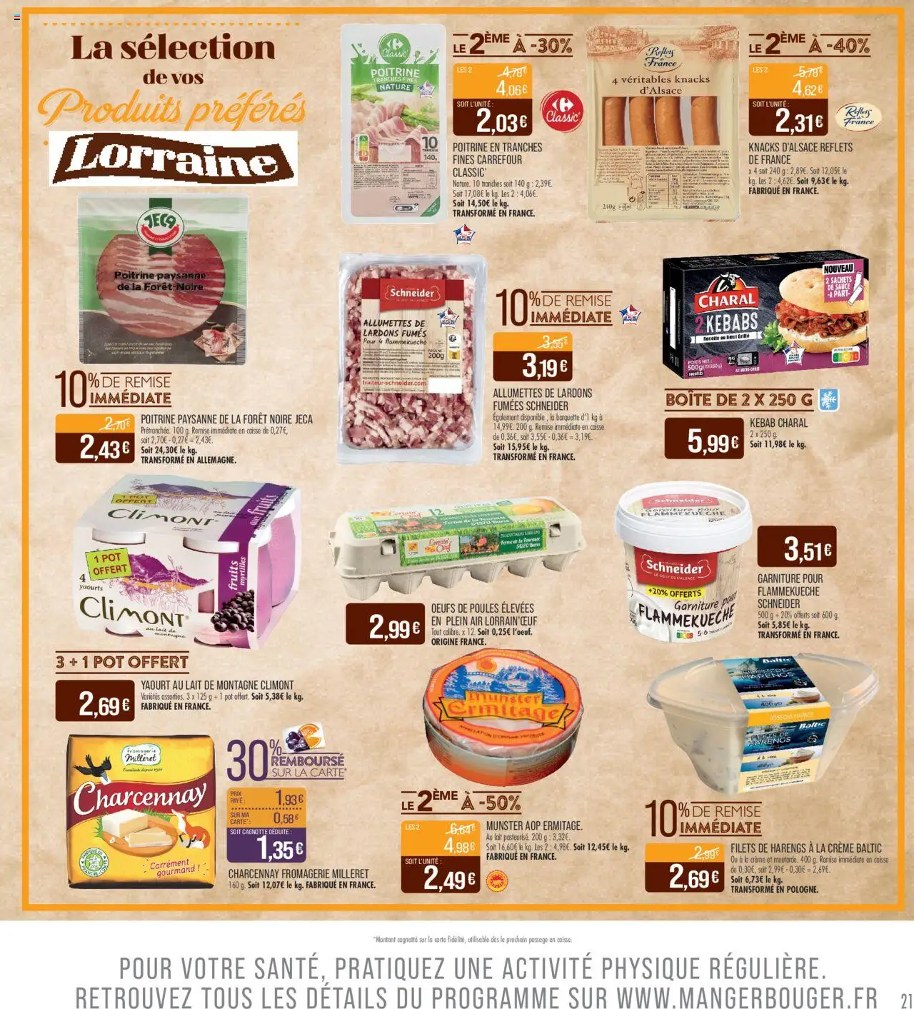  | Page: 21 | Produits: Yaourts, Myrtilles, Lait, Crème