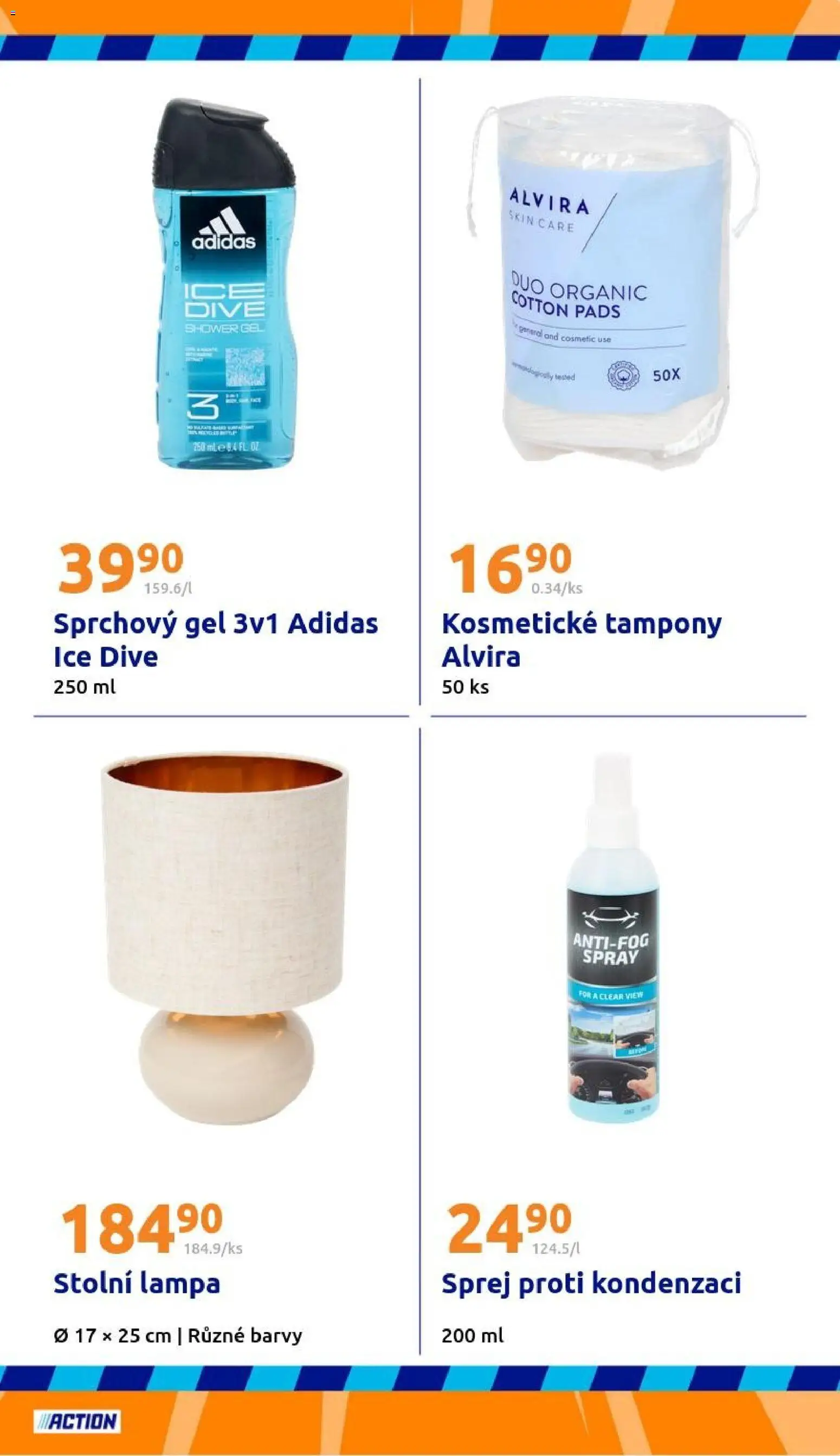 Action leták od 31.12.2025 | Strana: 19 | Produkty: Sprchový gel, Lampa, Barvy, Tampony