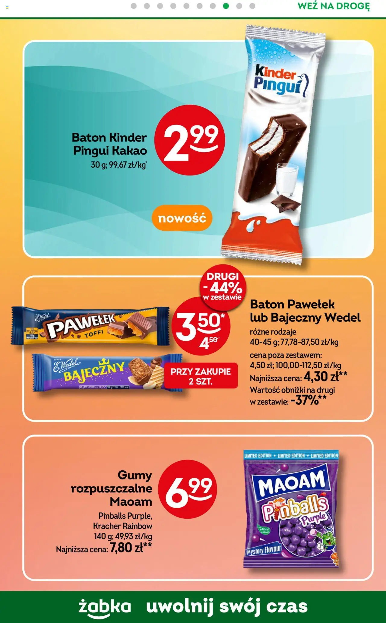 Żabka Gazetka od 13.08.2025 | Strona: 63 | Produkty: Kakao, Gumy, Baton