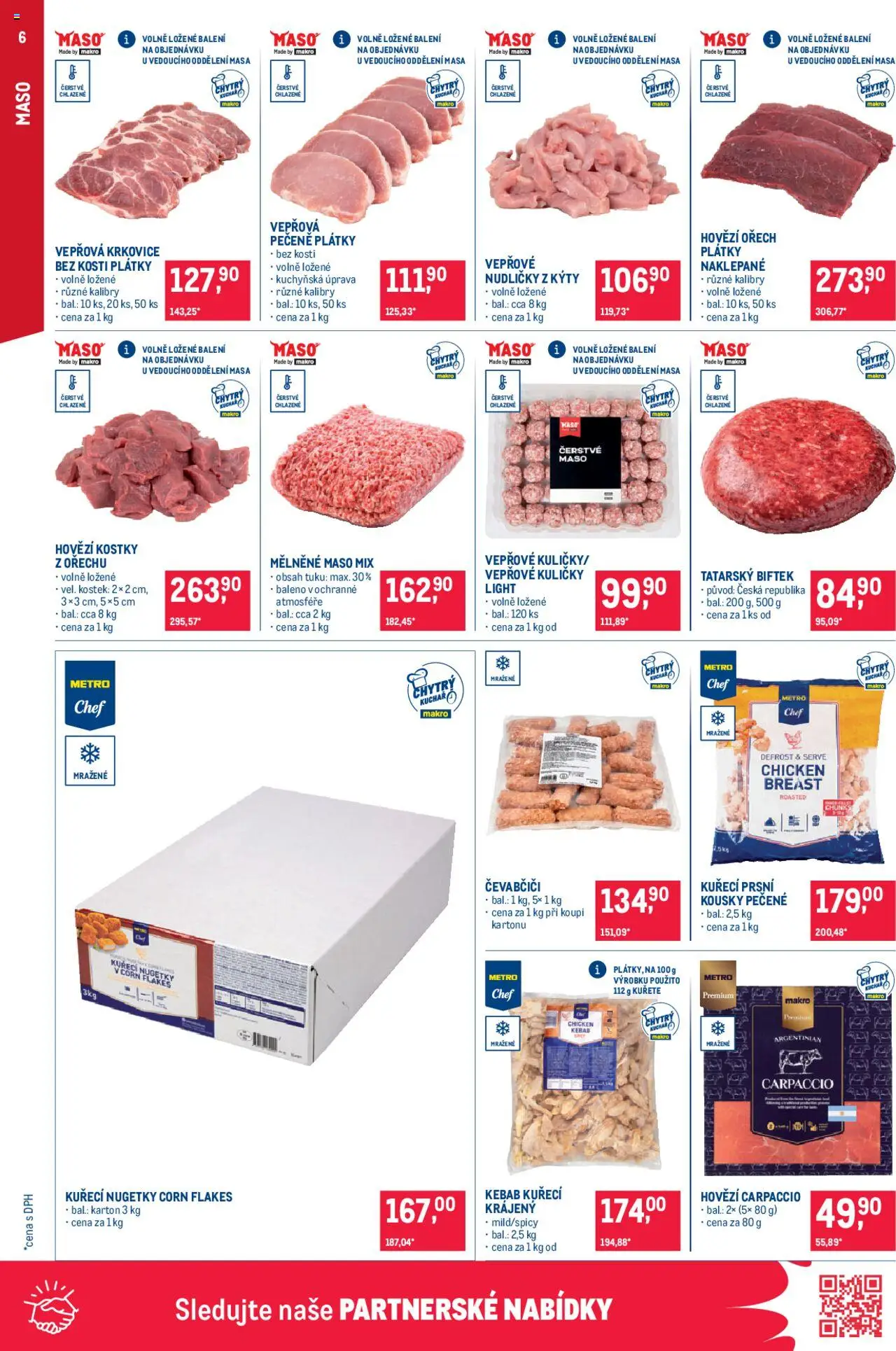 Makro leták - Gastronomie od 10.09.2025 | Strana: 6 | Produkty: Hovězí, Kostky, Krkovice, Carpaccio