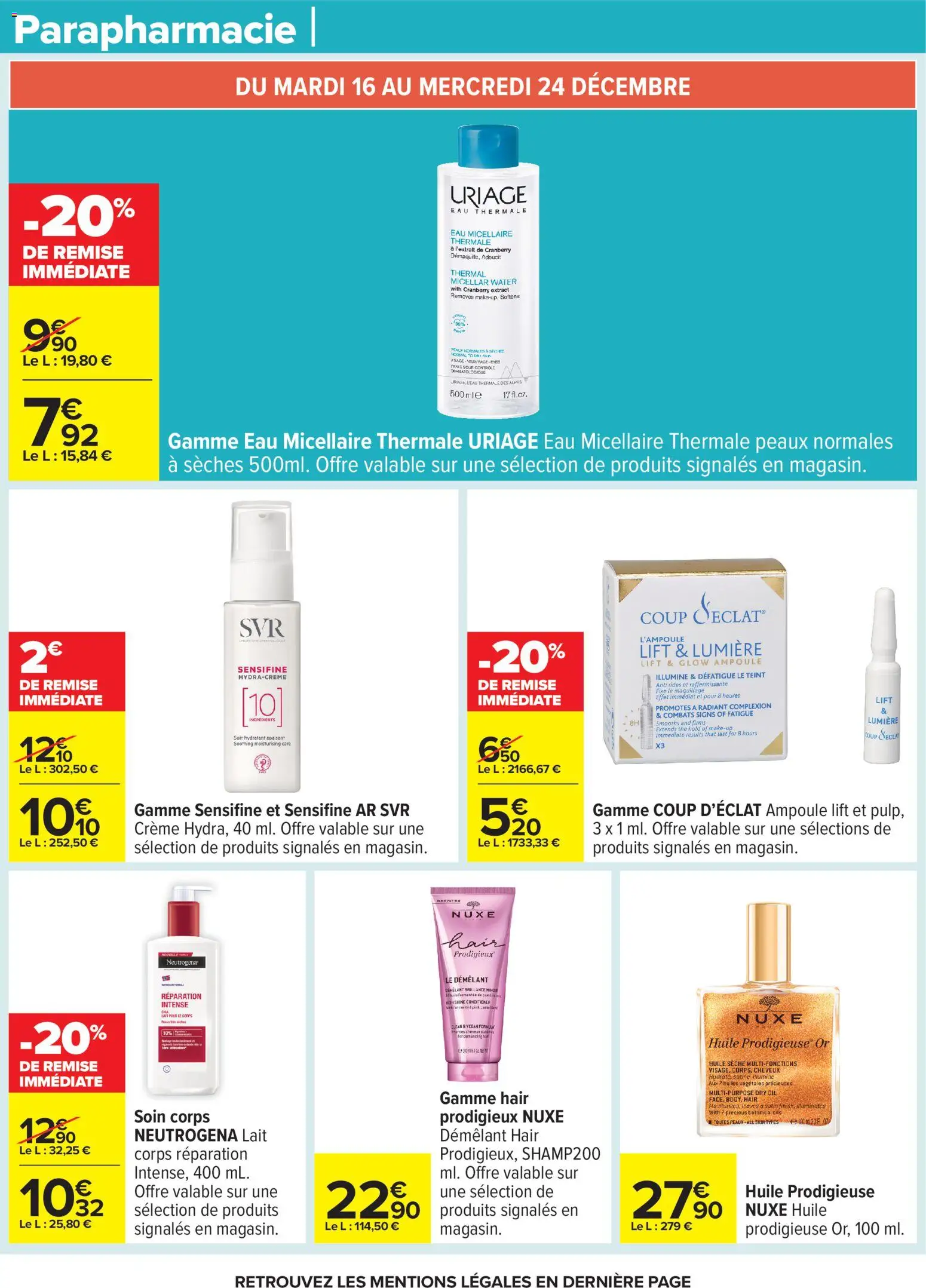 {H1} | Page: 40 | Produits: Maquillage, Eau micellaire, Huile, Crème