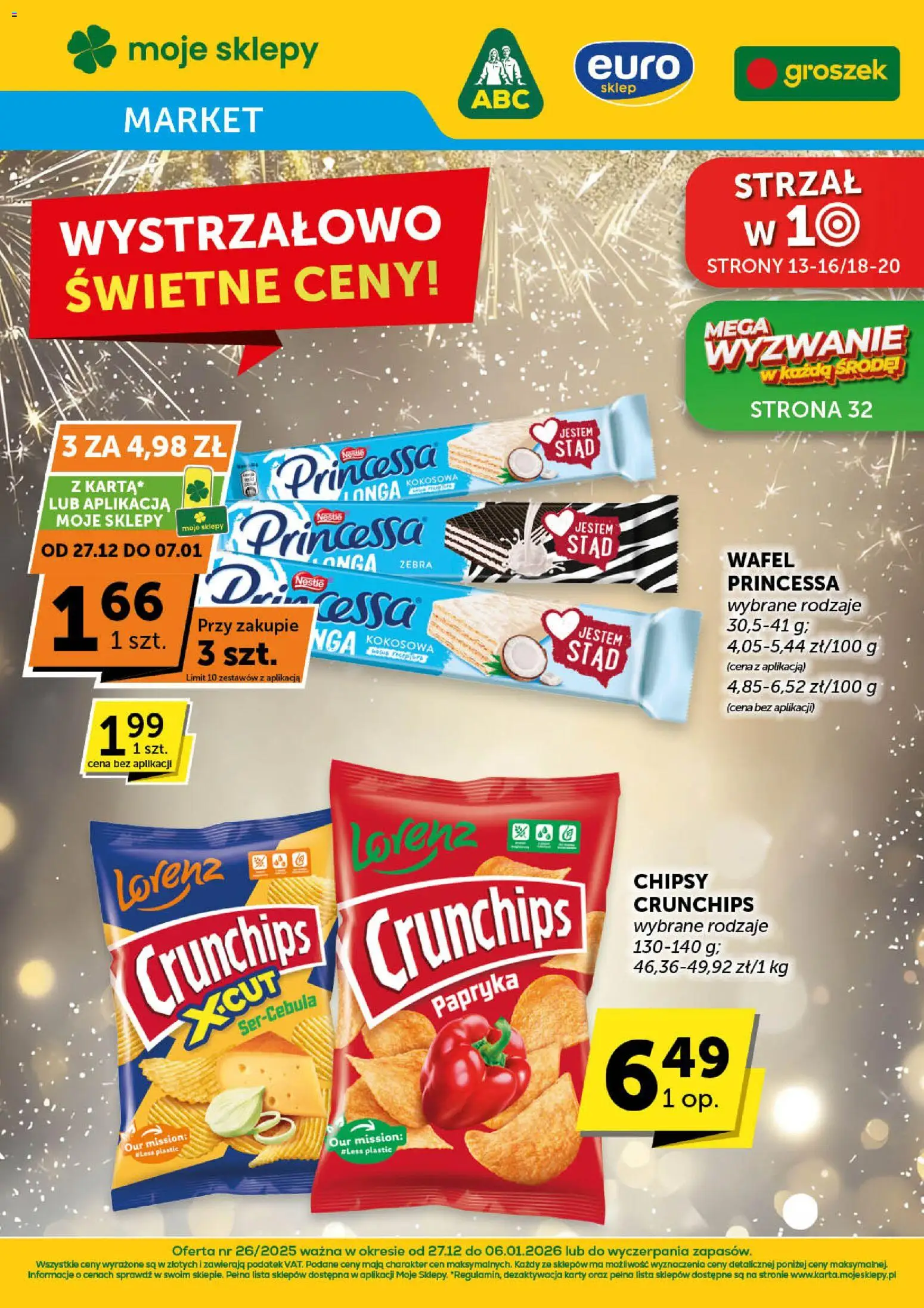 Euro Sklep Gazetka - Market od 27.12.2025 | Strona: 1 | Produkty: Groszek, Chipsy, Papryka
