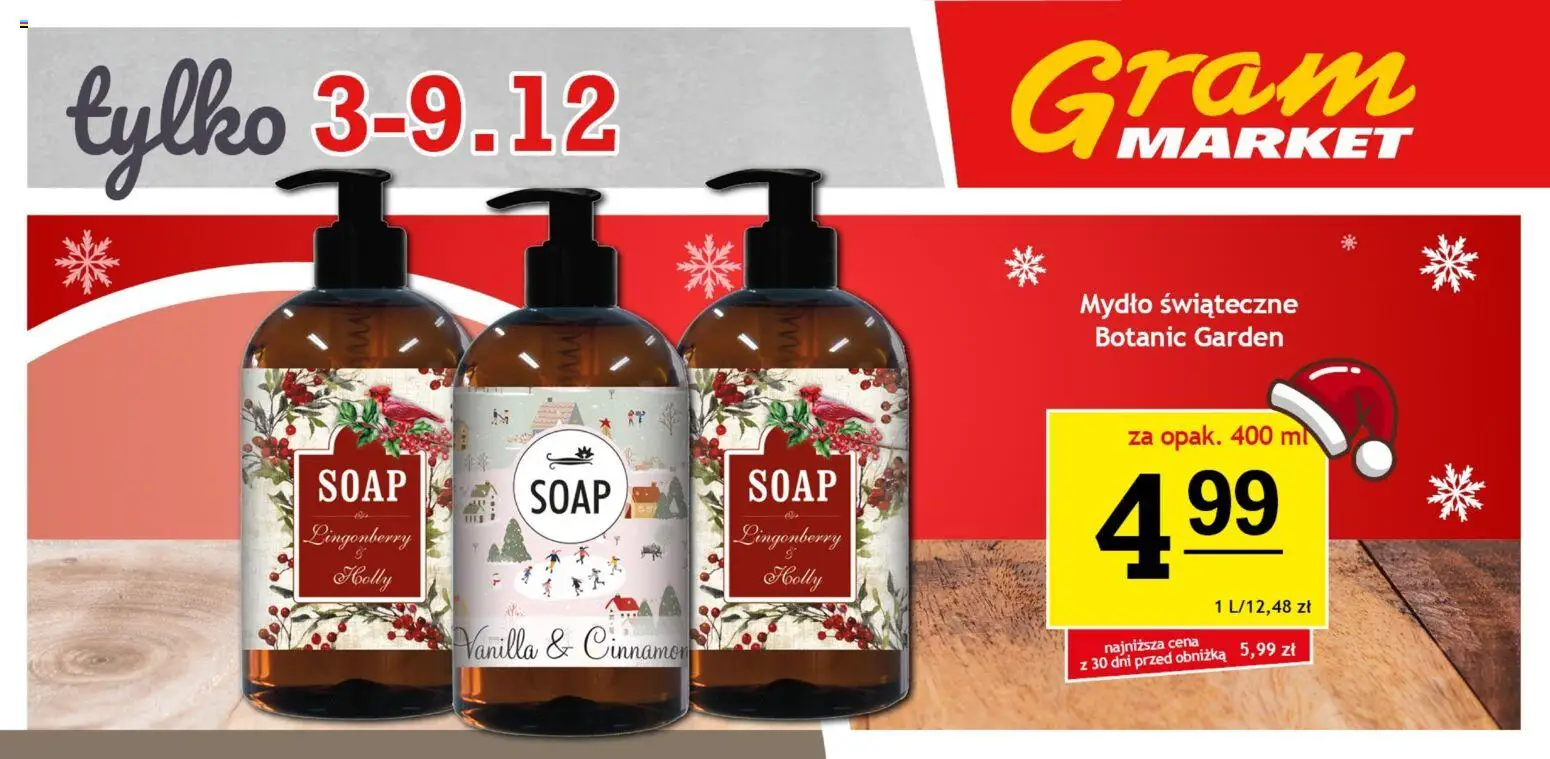 Gram Market Gazetka - Niesłychanie Niskie Ceny od 03.12.2025 | Strona: 11 | Produkty: Mydło